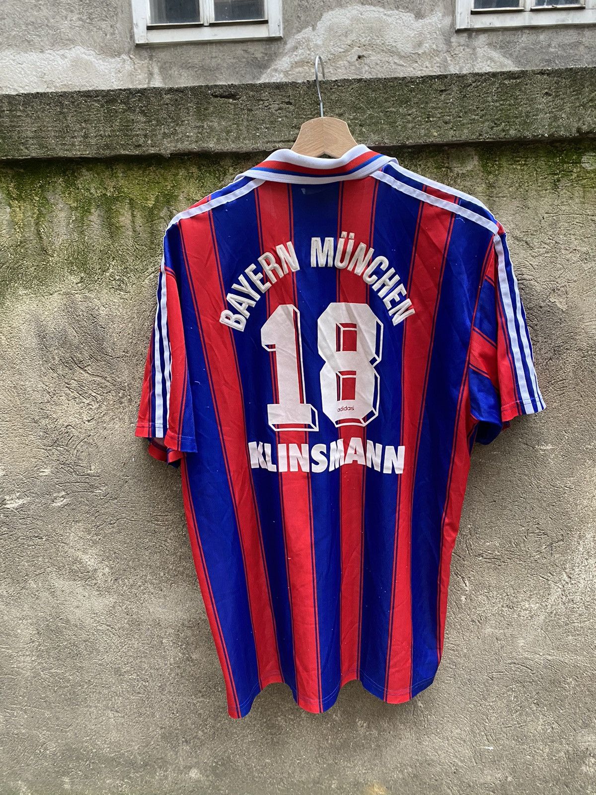 Adidas × Vintage Vintage 1997 Adidas Fc Bayern 18 Klinsmann Soccer Jersey Size US L / EU 52-54 / 3 - 2 Thumbnail