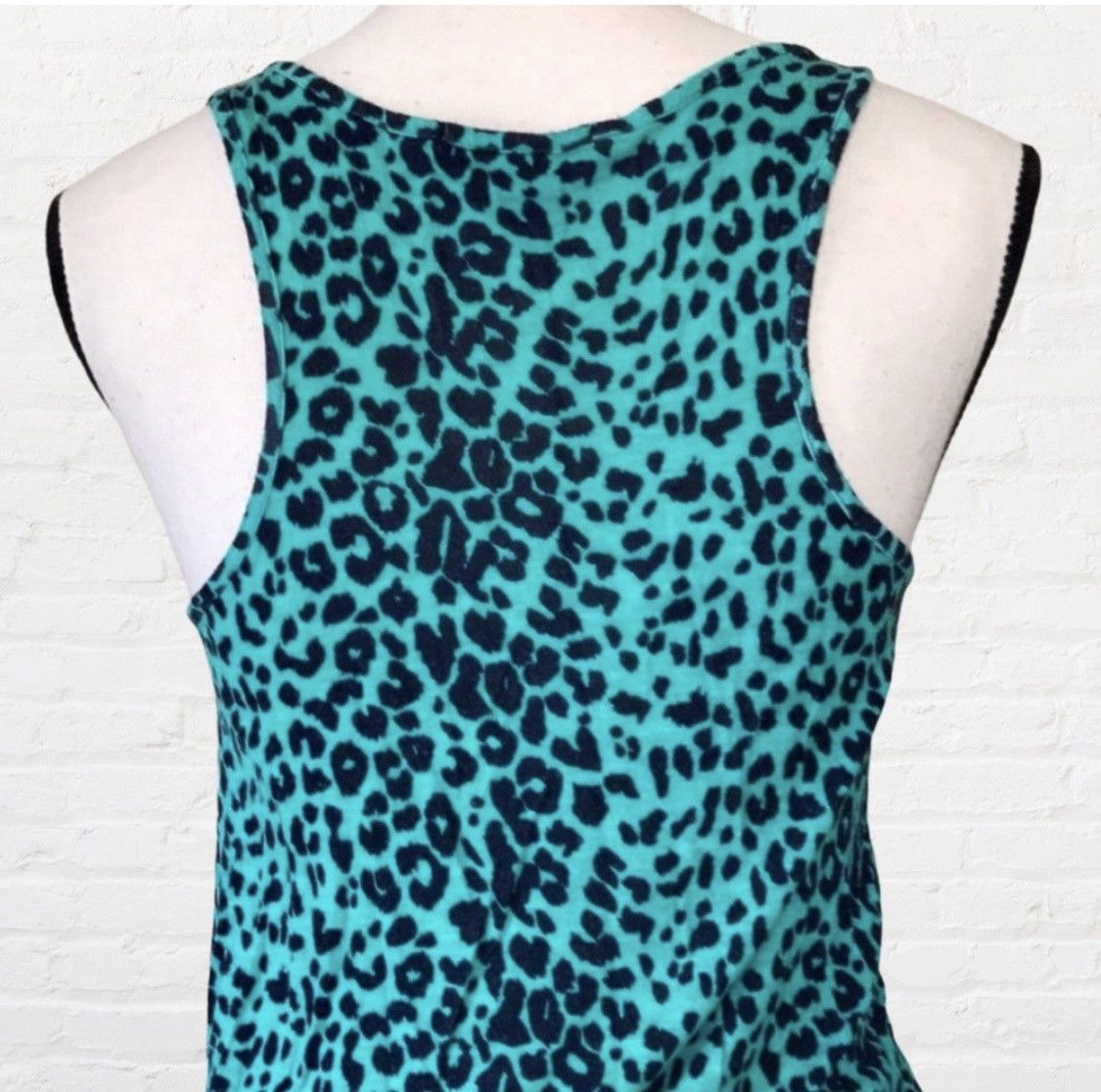 Other VINTAGE FOREVER 21 XXI LEOPARD PRINT RACER BACK TUNIC TANK Size S / US 4 / IT 40 - 4 Thumbnail