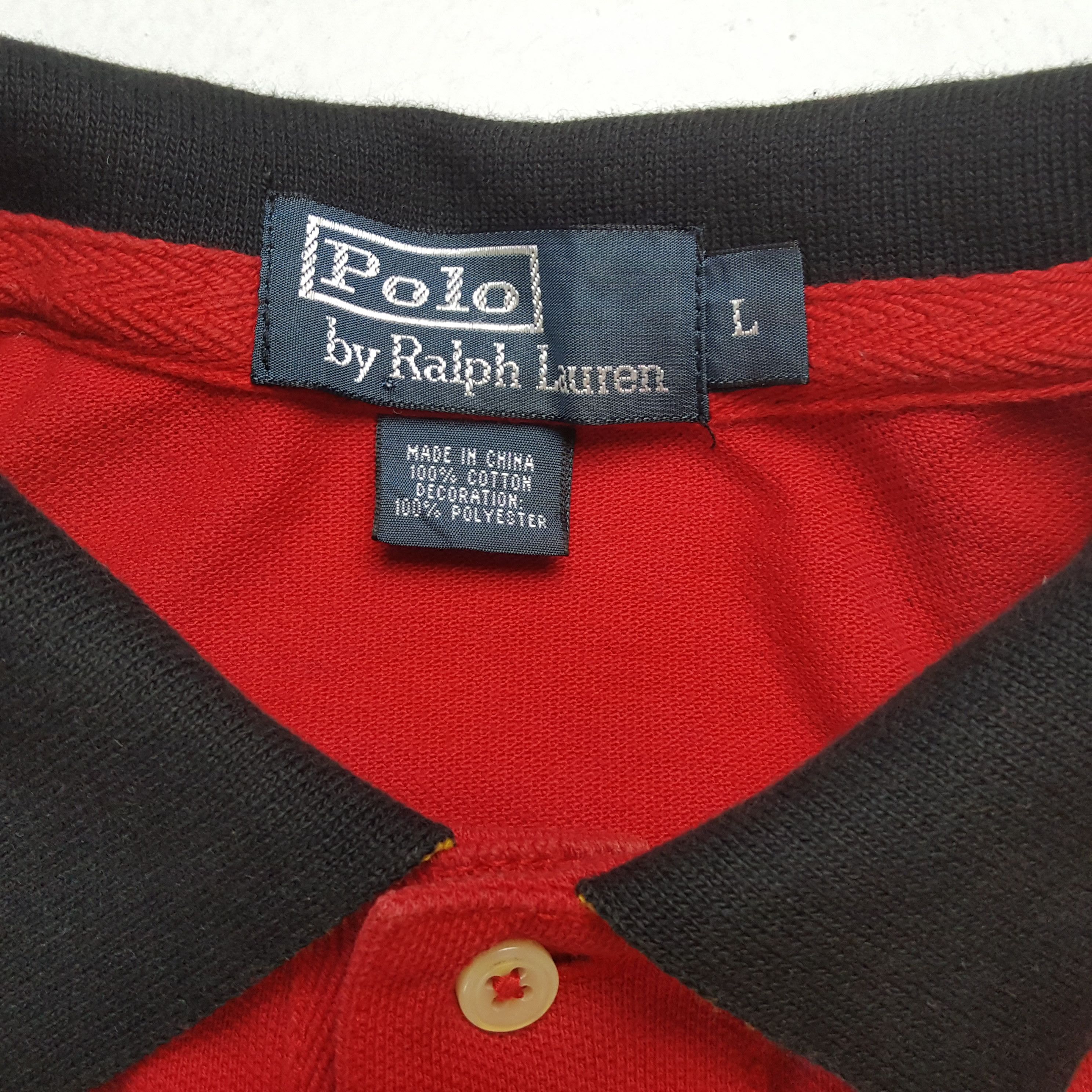 Polo Ralph Lauren × Vintage Vintage POLO by RALPH LAUREN Munich no 5 Design Polos Size US L / EU 52-54 / 3 - 9 Thumbnail