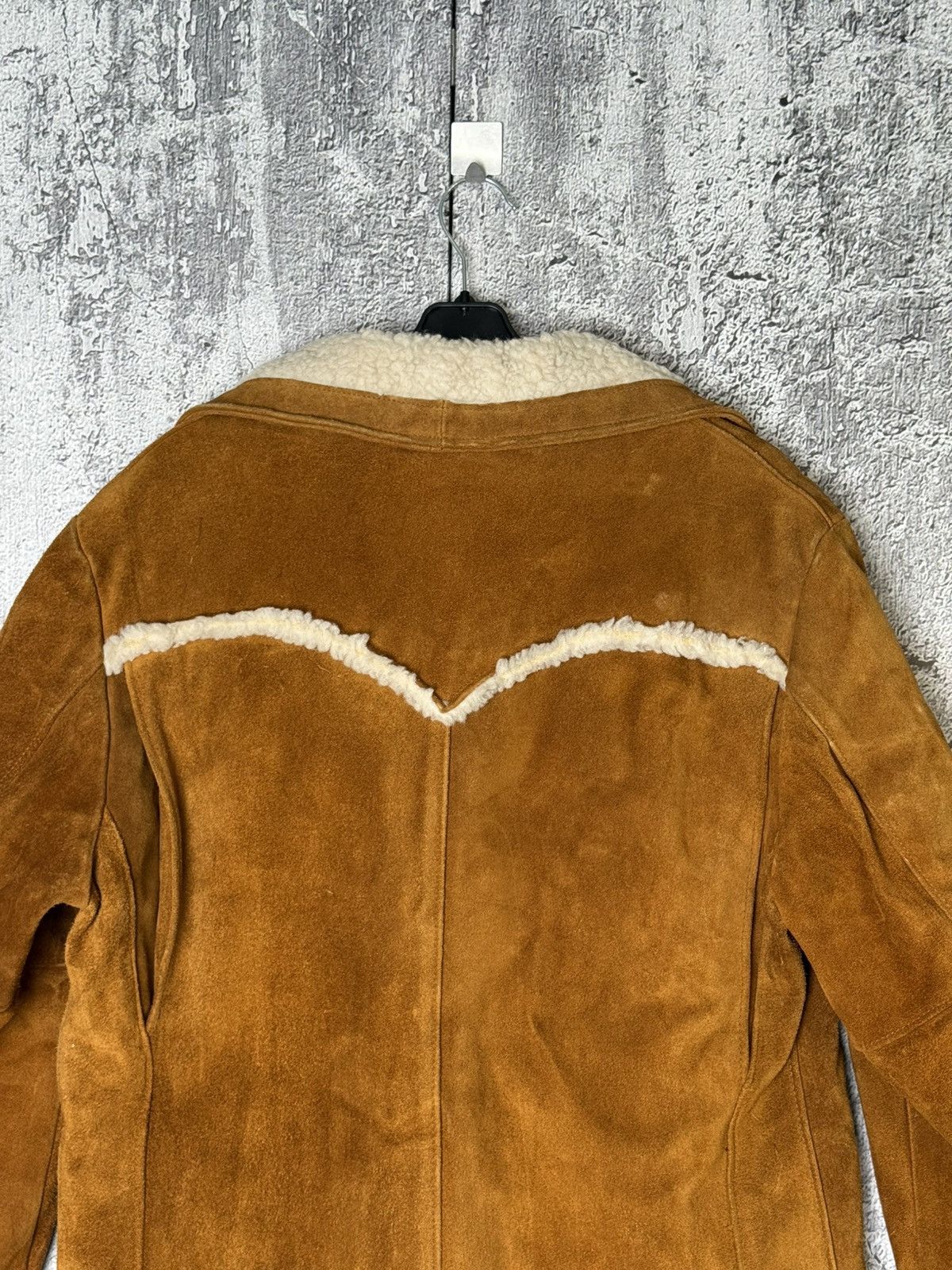 Schott Vintage Schott NYC Western Shearling Suede Leather Jacket Size US L / EU 52-54 / 3 - 15 Thumbnail