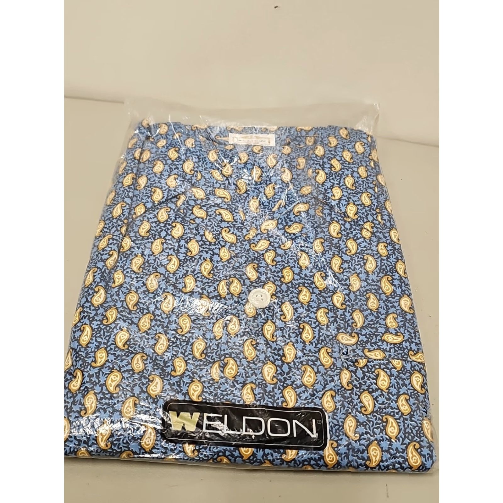 MCM VINTAGE Weldon Shirt Pajamas Mens Long 1960s Paisley Cotton Blend MR LONG Size ONE SIZE - 2 Thumbnail