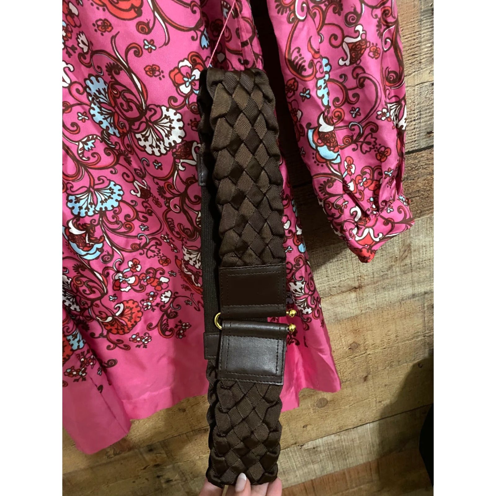 Lilly Pulitzer Lilly Pulitzer Womens Shirt Dress Pink Abstract V-Neck Long Sleeve Small Size S / US 4 / IT 40 - 4 Thumbnail