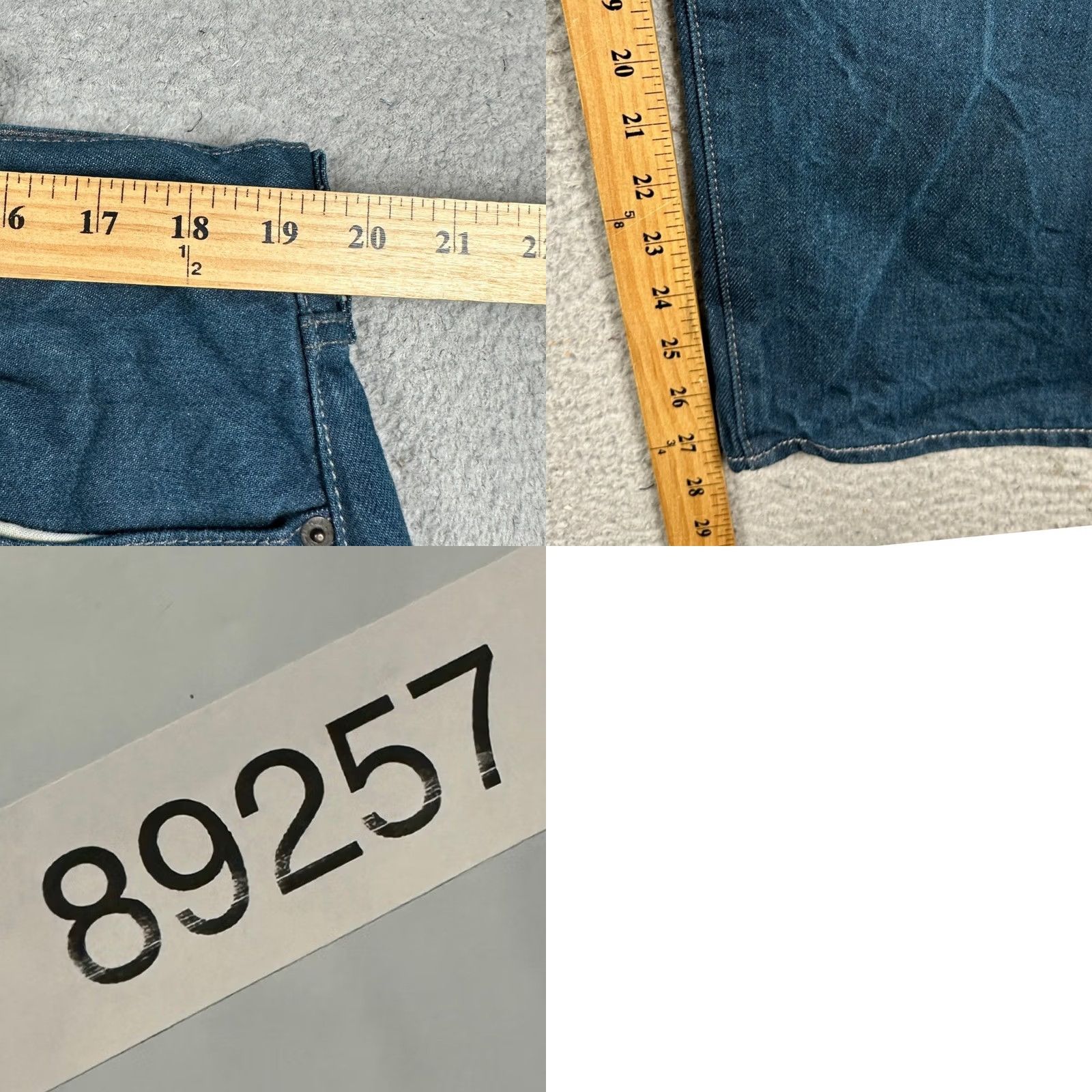 Levi's Levis 501 Jeans Mens 40X30 Blue Original Fit Straight Leg White Oak Cone Denim Size US 40 / EU 56 - 8 Thumbnail