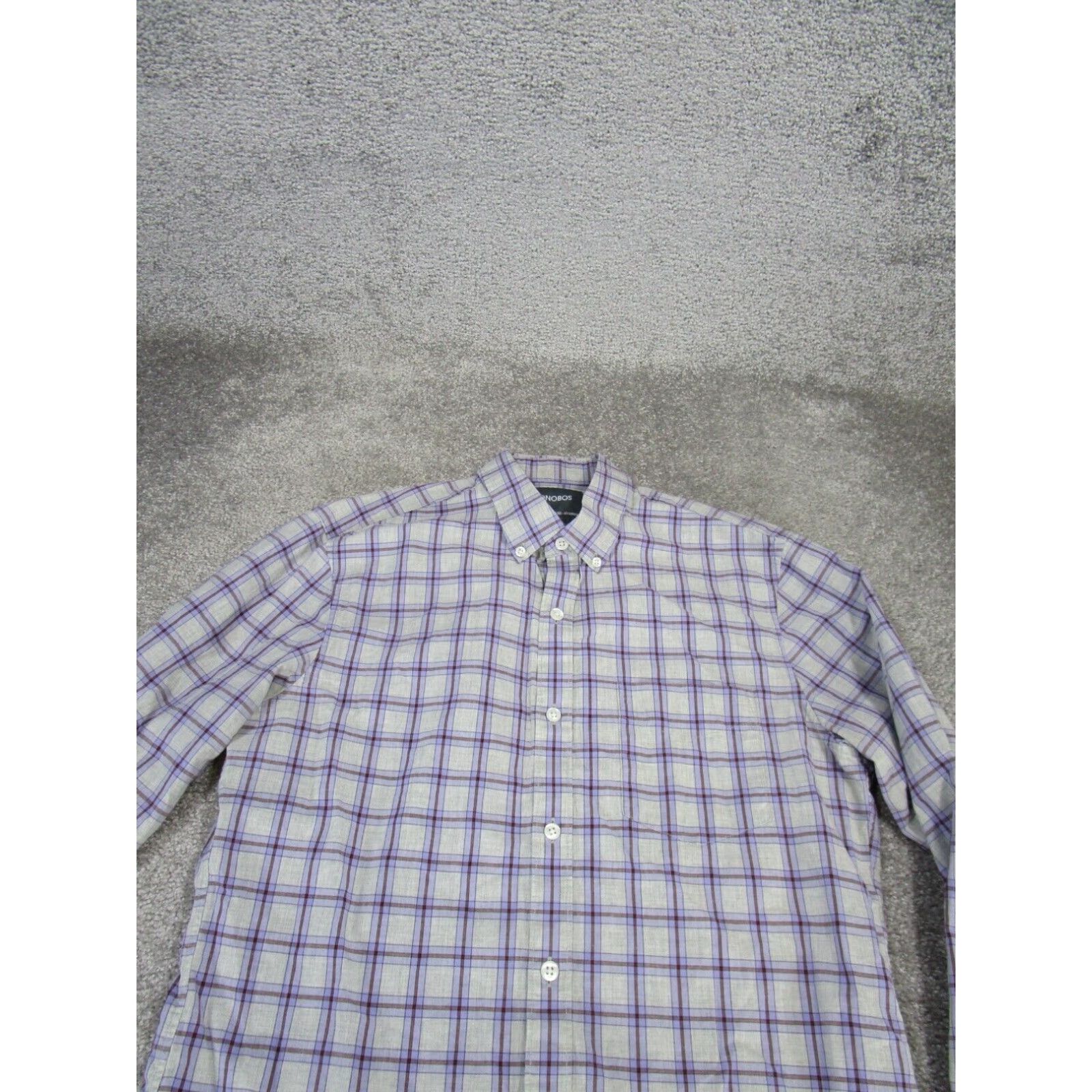 Bonobos Bonobos Mens Gray Plaid Long Sleeve Button Down Shirt Medium Size US M / EU 48-50 / 2 - 2 Thumbnail