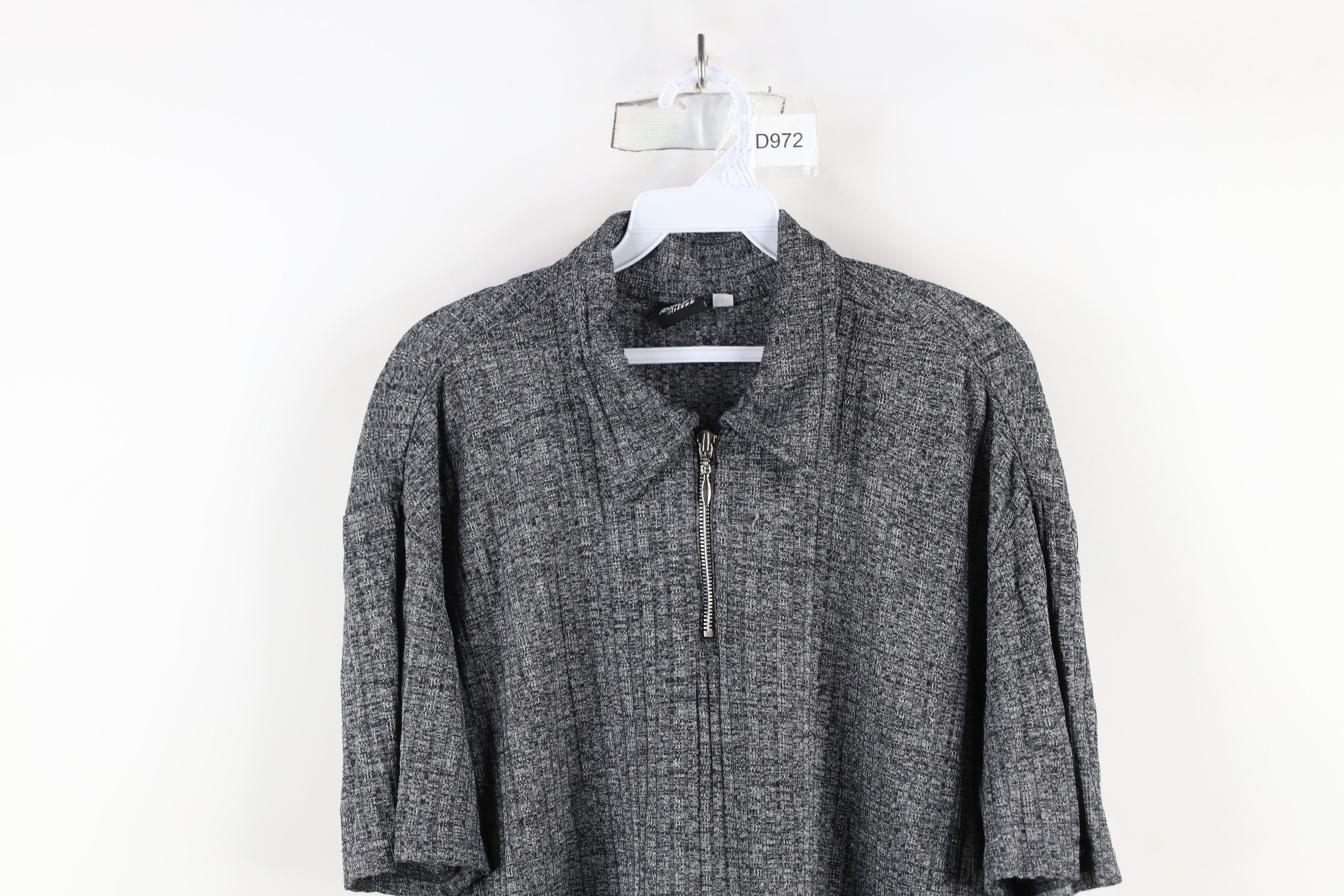 Vintage Vintage 90s Streetwear Ribbed Knit Half Zip Dance Rave Polo Size US XL / EU 56 / 4 - 2 Thumbnail
