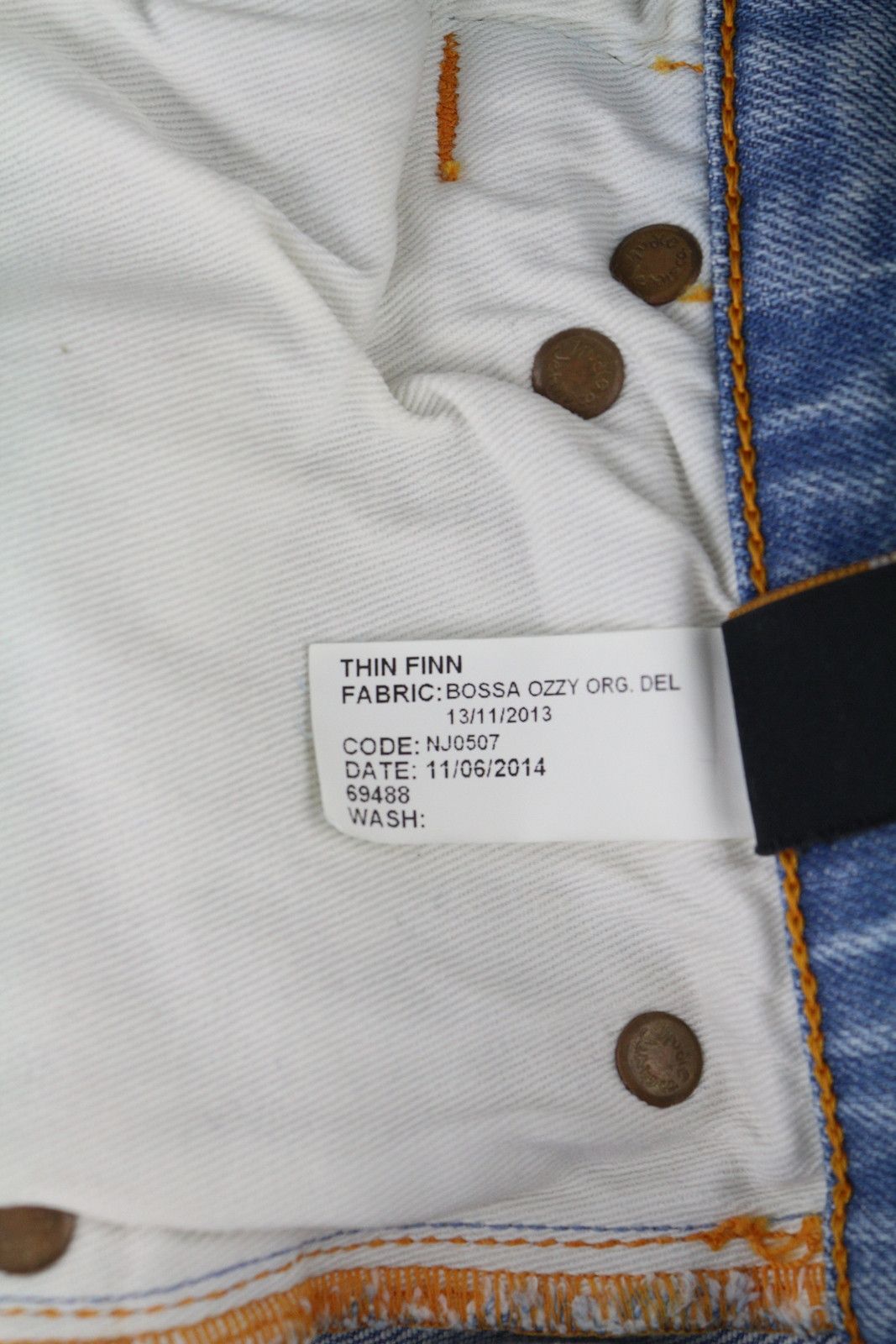 Nudie Jeans THIN FINN W28/L32 Bossa Ozzy Blue Jeans 83606 Size US 28 / EU 44 - 7 Thumbnail