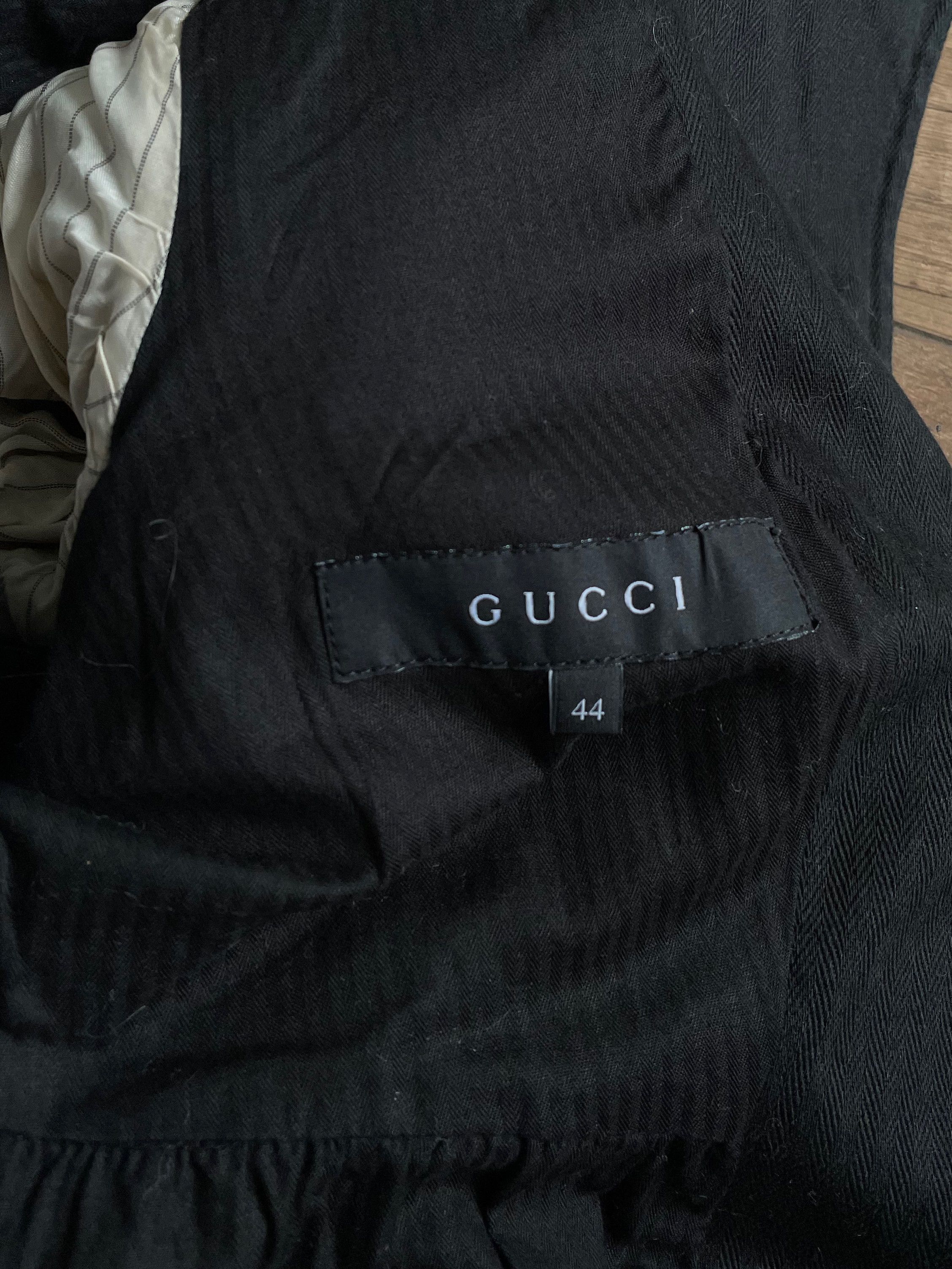 Gucci Vintage Gucci Black Velvet Corduroy Trench Coat Jacket Size L / US 10 / IT 46 - 15 Thumbnail