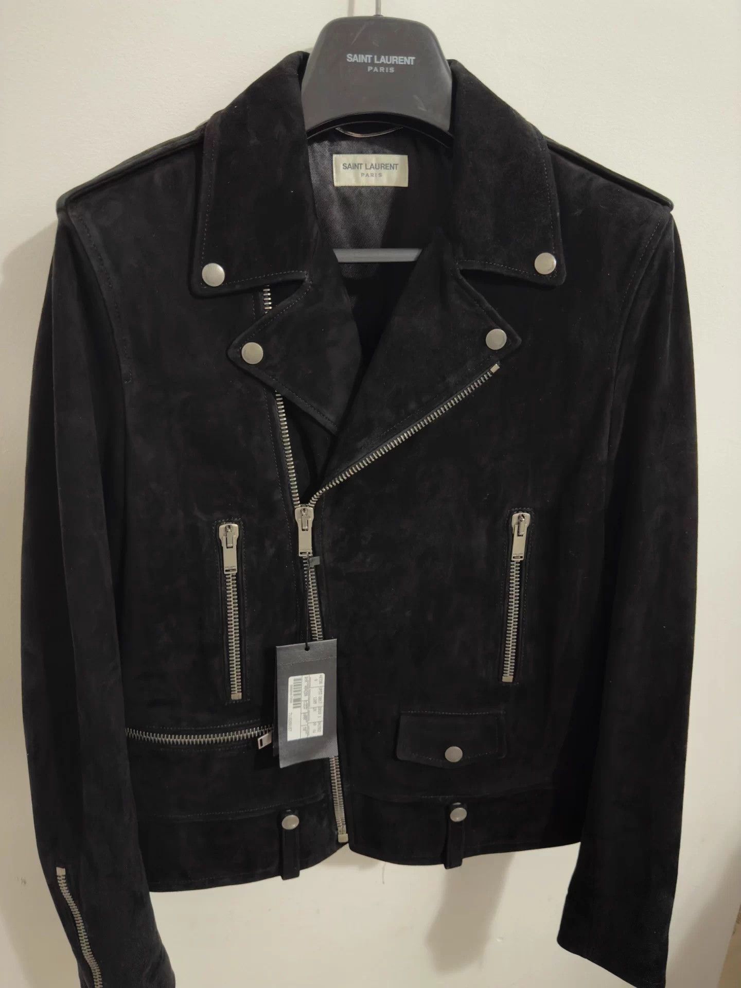 Saint Laurent Paris Saint Laurent SLP 18SS Black Suede Multi-Zip L01 Biker 50 Size US M / EU 48-50 / 2 - 3 Thumbnail