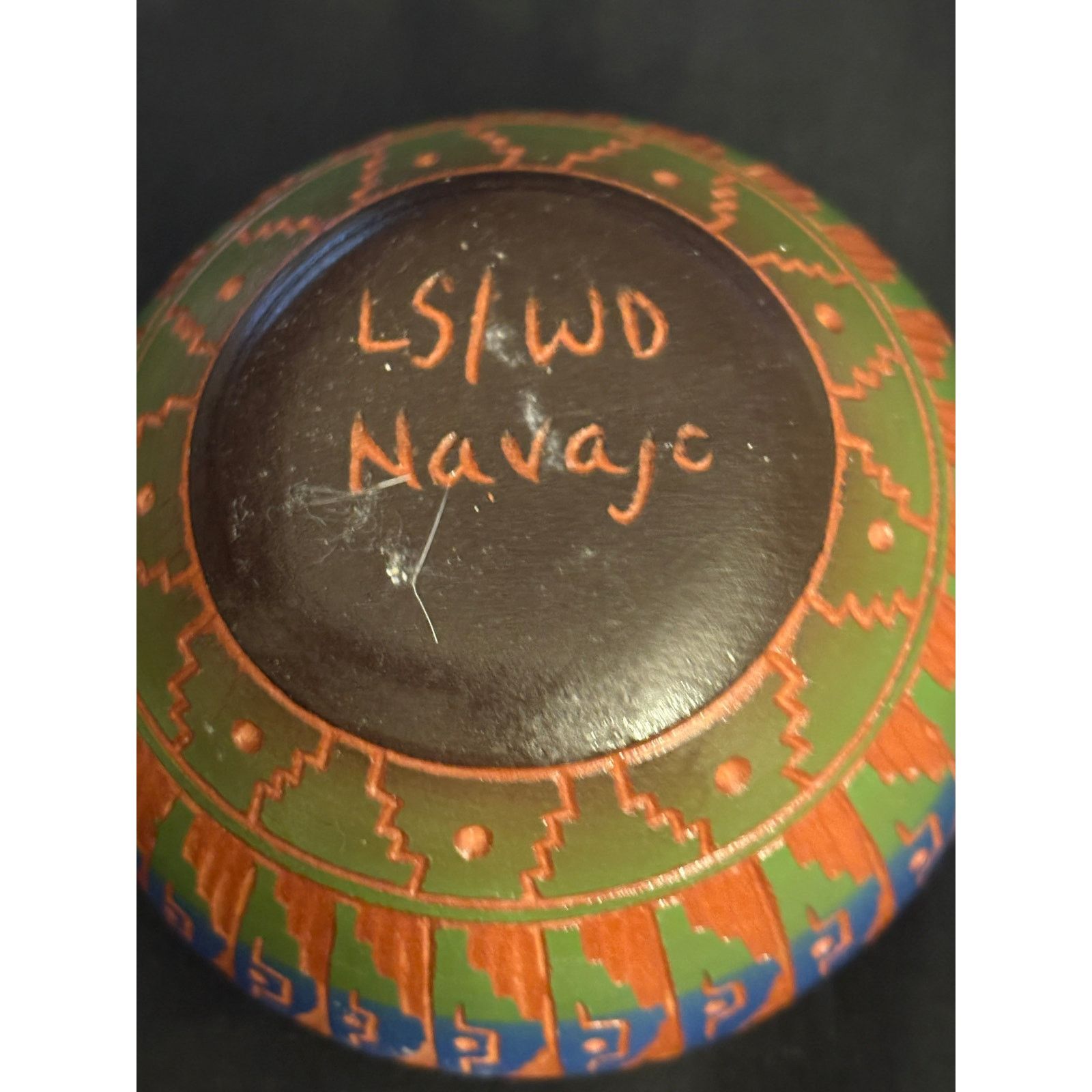 Other Vintage Miniature Handcrafted Navajo Pottery Bowl Signed Size 22" - 3 Thumbnail