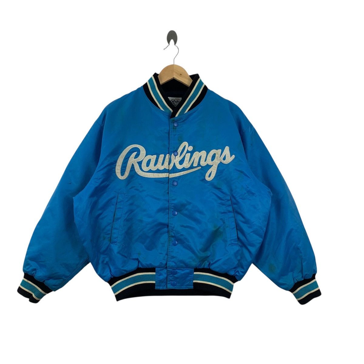 Asics Vintage ASICS x RAWLINGS ST. LOUIS Baseball Varsity Bomber Size US L / EU 52-54 / 3 - 1 Thumbnail