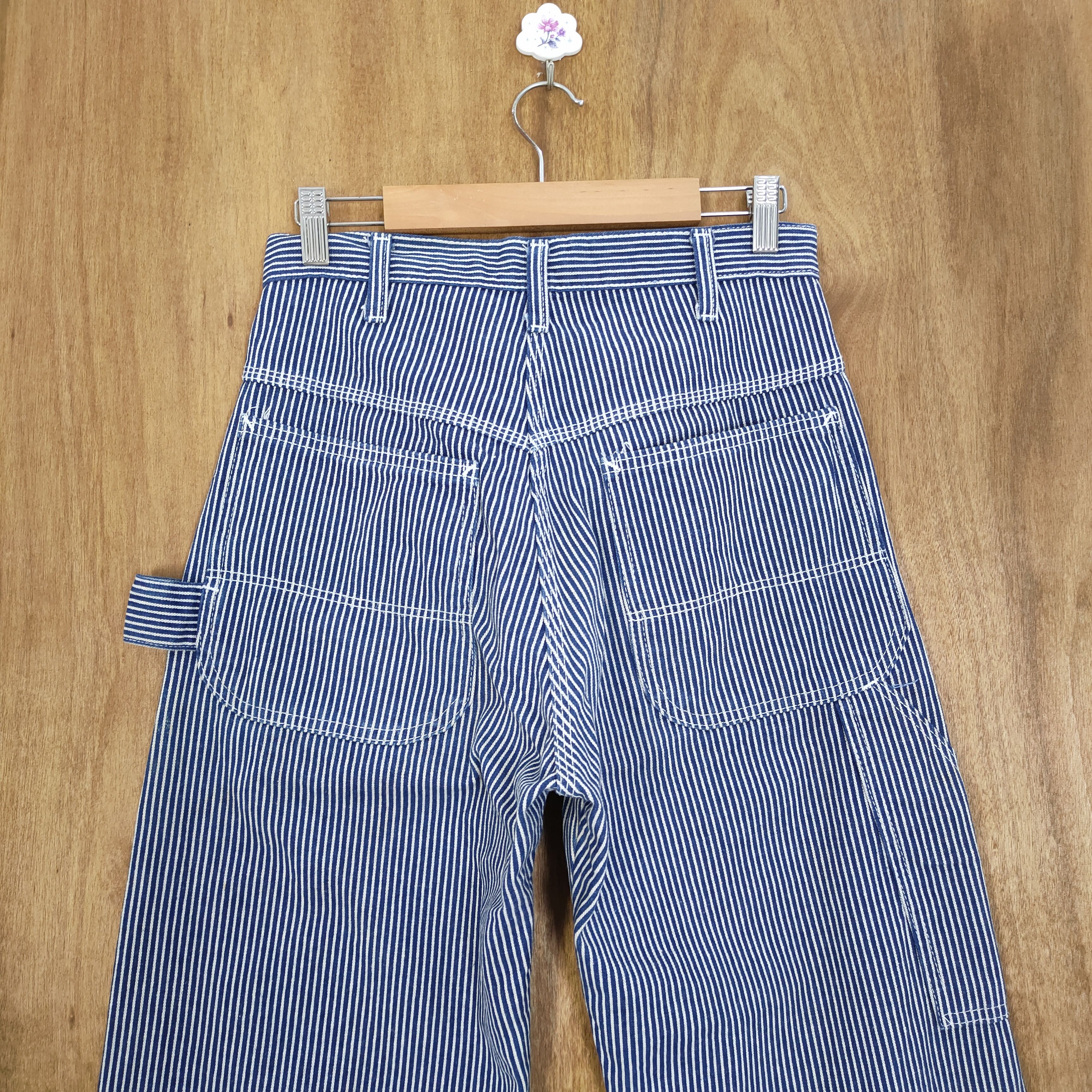 Japanese Brand × OVER THE STRiPES VINTAGE JAPANESE HICKORY STRIPE CARGO PANTS Size US 28 / EU 44 - 8 Thumbnail
