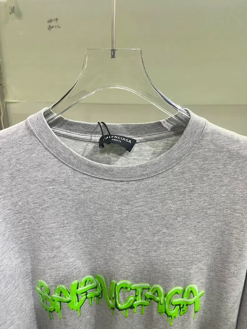 Balenciaga Balenciaga Jelly Logo Short Sleeve Grey Size US S / EU 44-46 / 1 - 3 Thumbnail