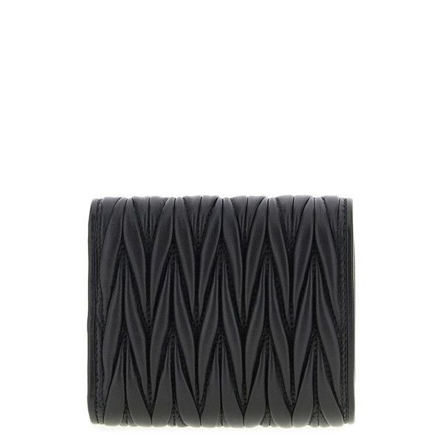 MIU MIU Black Nappa Leather Wallet New & Authentic