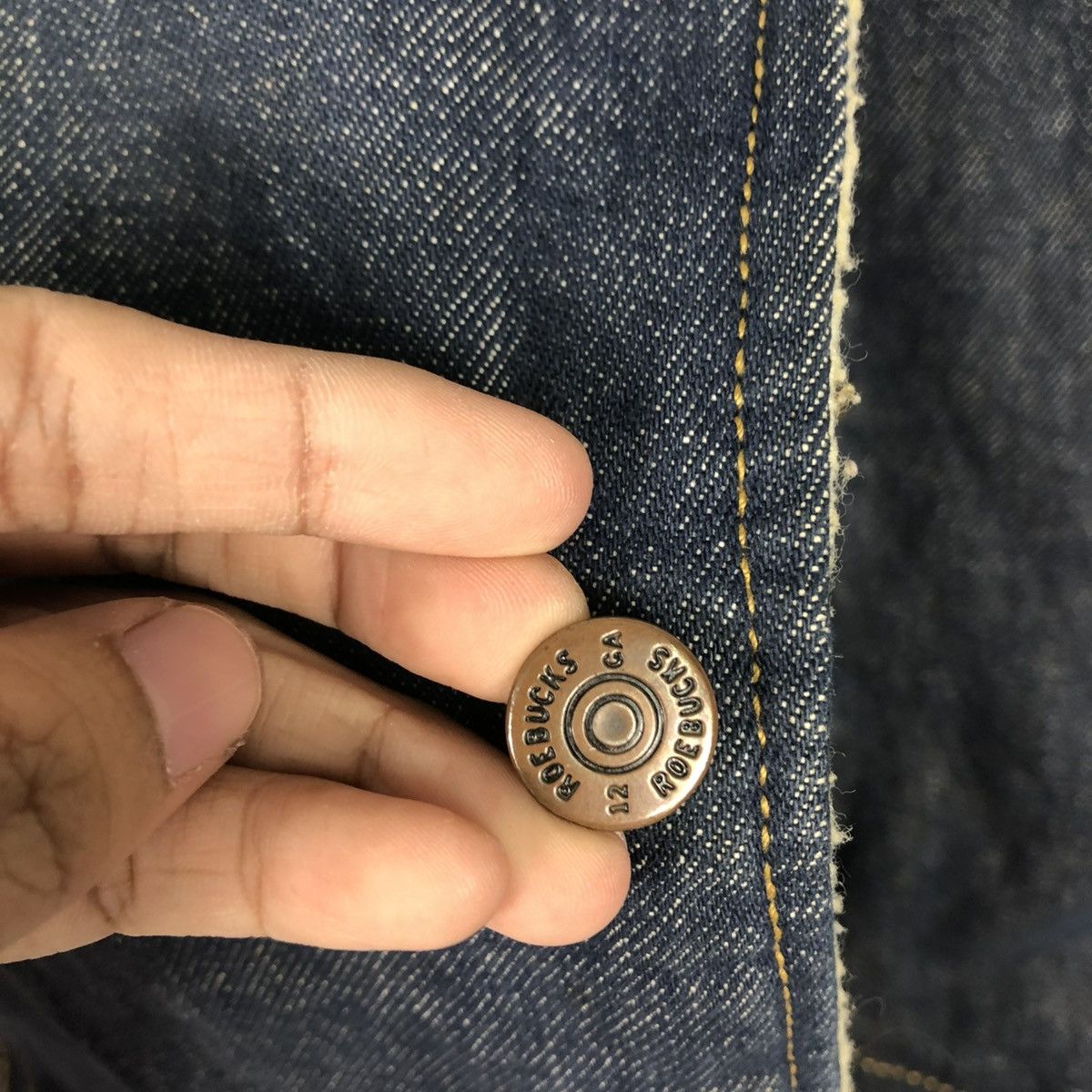 Vintage 🔥VINTAGE DENIM CHORE VEST JACKET ROEBUCKS ISSEY MIYAKE Size US M / EU 48-50 / 2 - 17 Thumbnail