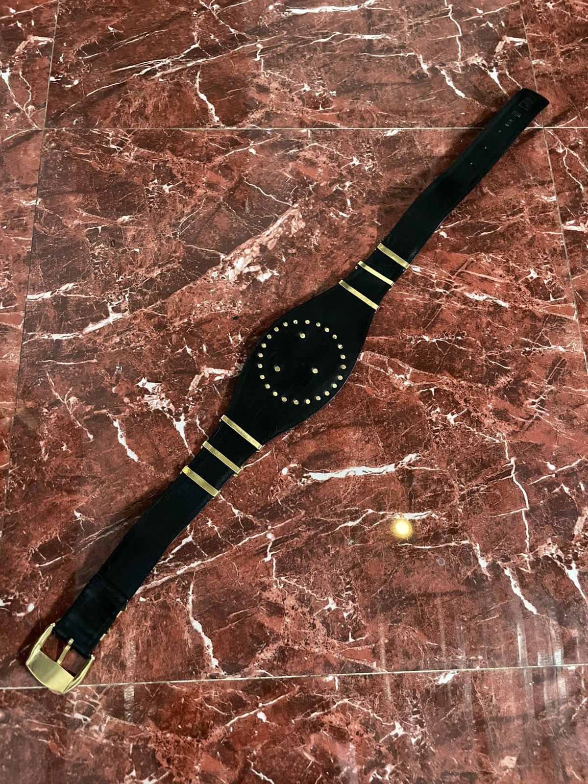 Versace Vintage GIANNI VERSACE C1992 gold boxing belt Size ONE SIZE - 6 Thumbnail