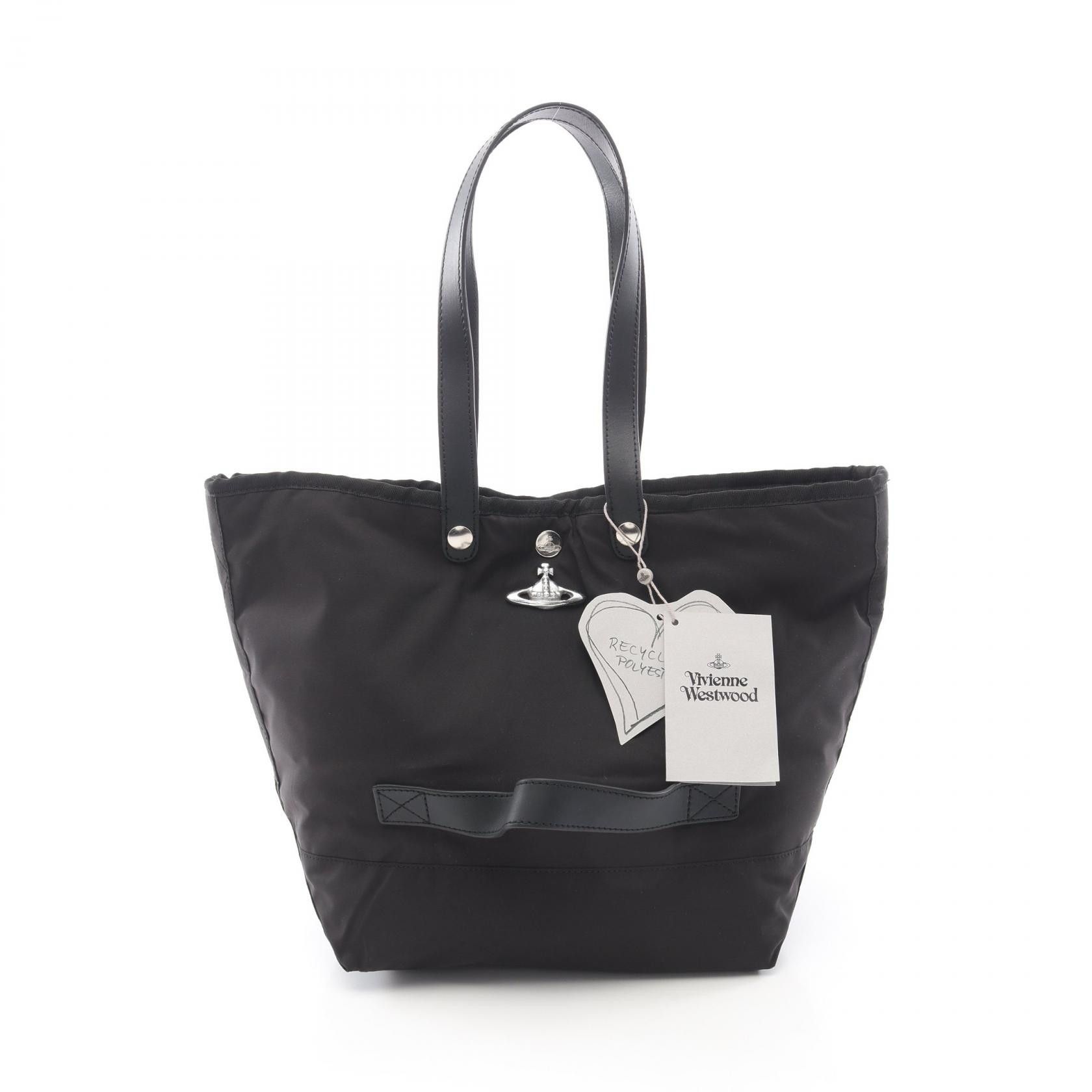 Vivienne Westwood Vivienne Westwood Vivienne Westwood Canvas Leather Tote Bag Leather Tote Bag 4205007NUW019EN403 DUTY FREE for USA Size ONE SIZE - 1 Thumbnail