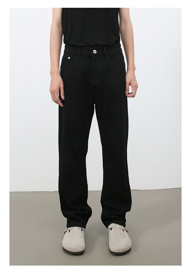 Japanese Brand × Jean Black casual Japanese retro washed straight jeans Size US 32 / EU 48 - 1 Thumbnail
