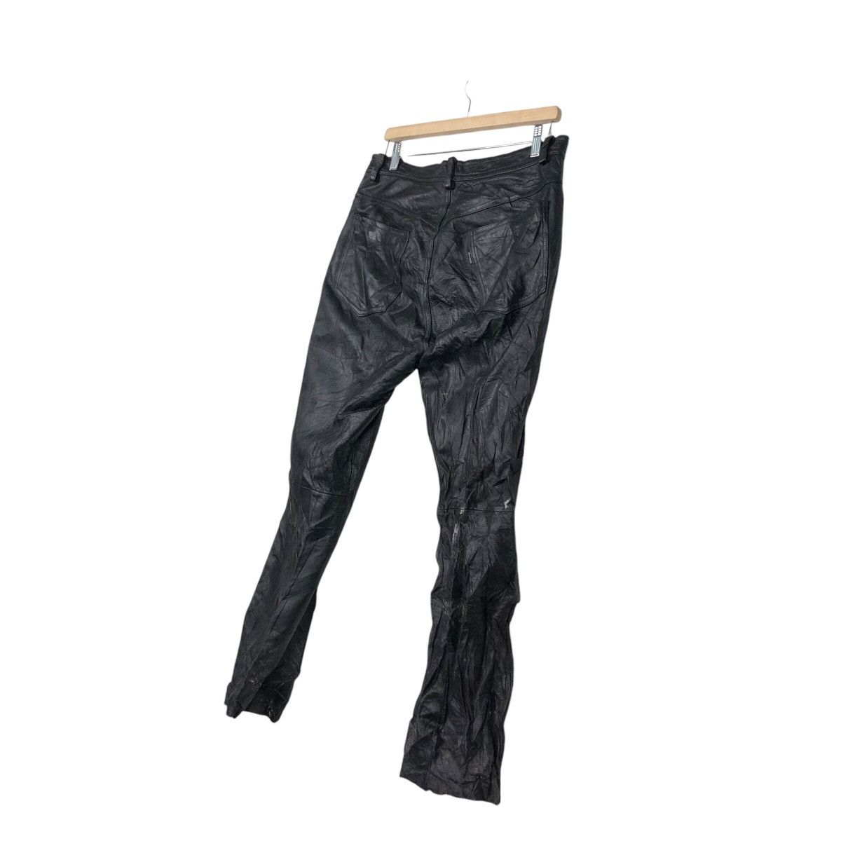 Japanese Brand Vintage Genuine Leather Pants Union Made C'emen IsseyMiyake Size US 34 / EU 50 - 13 Thumbnail