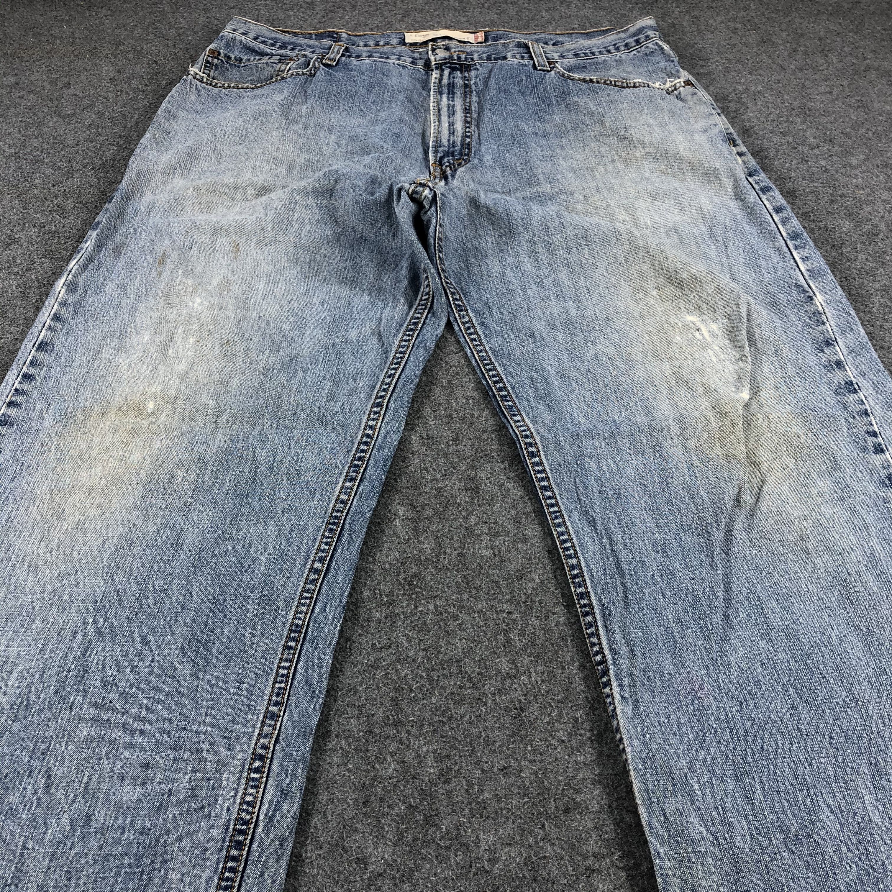 Levi's Stone Washed Vintage Levis 569 Jeans Distressed Denim-J1000 Size US 38 / EU 54 - 3 Thumbnail