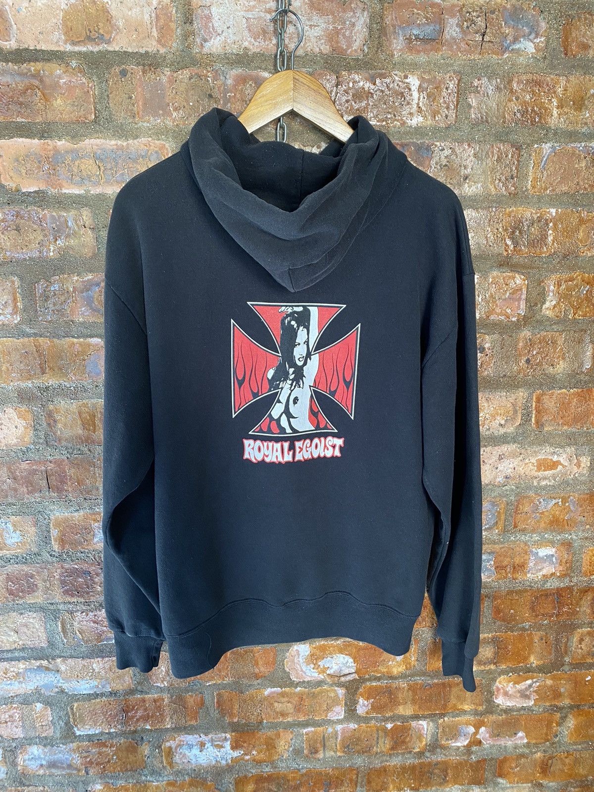 Japanese Brand 1990s 🔥ROYAL EGOIST Pin Up Cross fire flames hysteric cospa Size US M / EU 48-50 / 2 - 4 Thumbnail