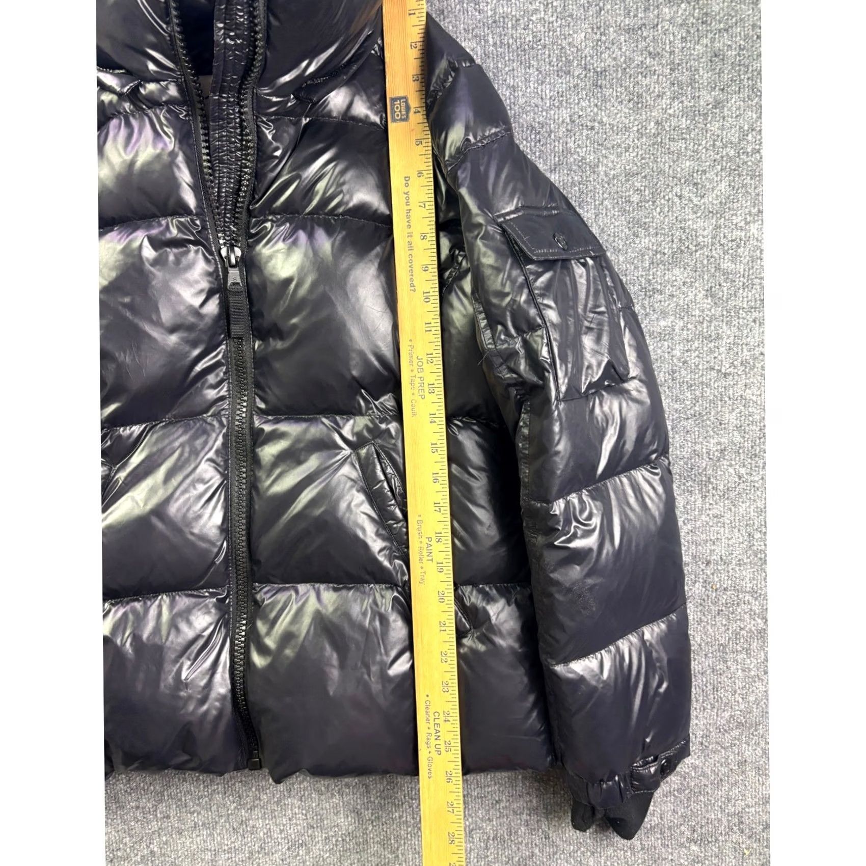 Vintage VINTAGE S13 Puffer Jacket Womens XL Black Glossy Down Filled Quilted Winter Coat Size XL / US 12-14 / IT 48-50 - 4 Thumbnail
