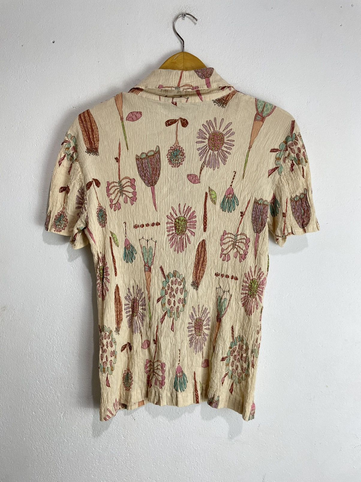Tsumori Chisato Issey Miyake Tsumori Chisato Pleats Button Up Shirt Art Size S / US 4 / IT 40 - 9 Thumbnail