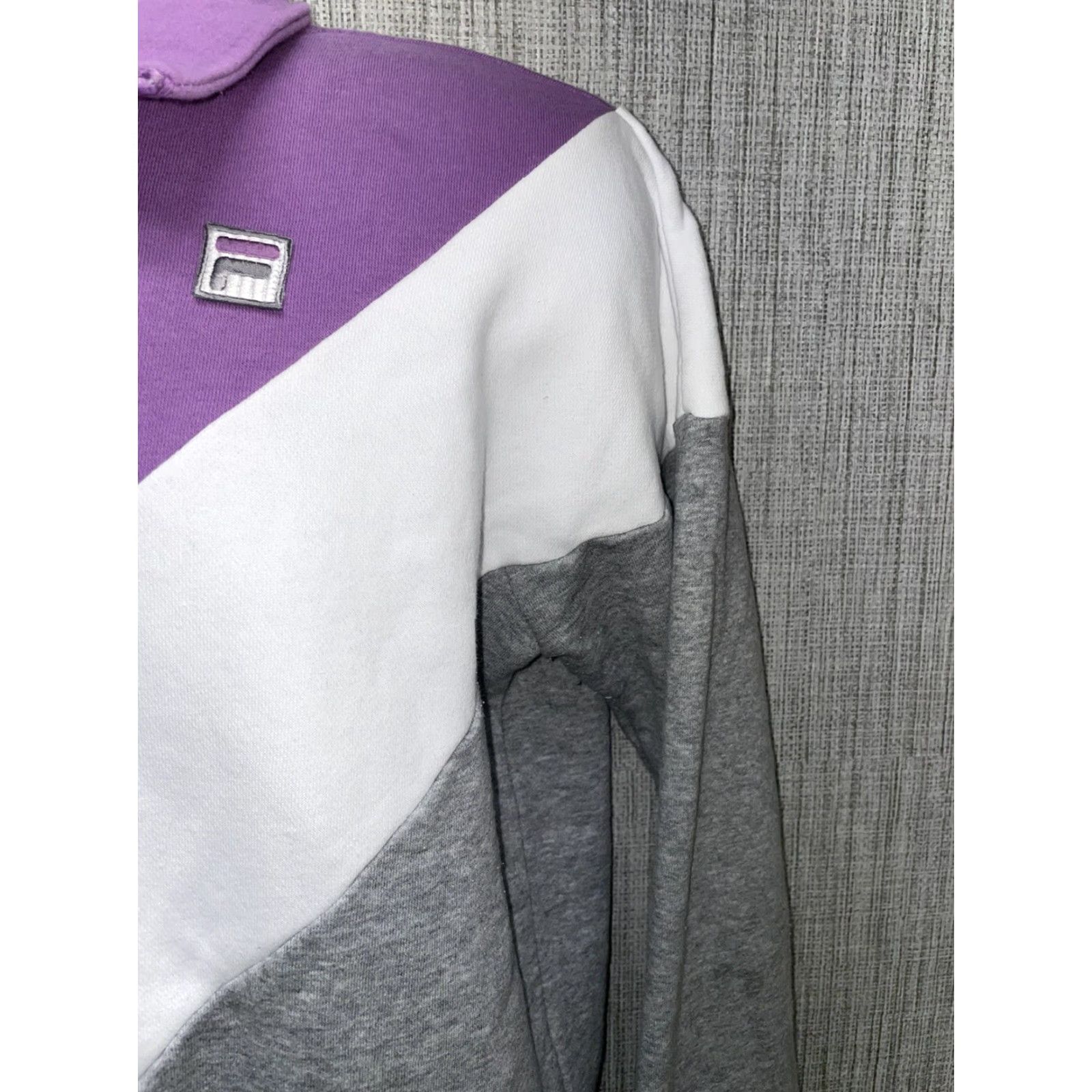 Fila Fila Sweatshirt Womens L Multicolored Half Zip Pullover Purple Size L / US 10 / IT 46 - 3 Thumbnail