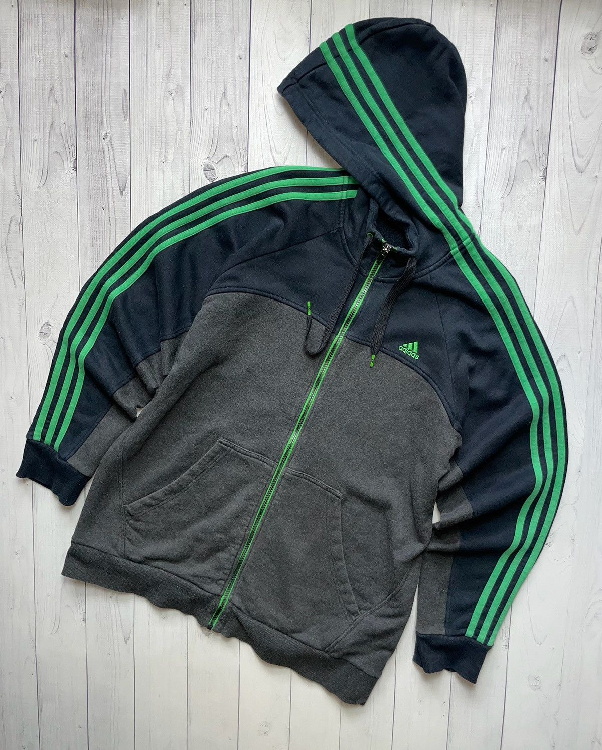 Vintage adidas zip hoodie essentials performance size XL