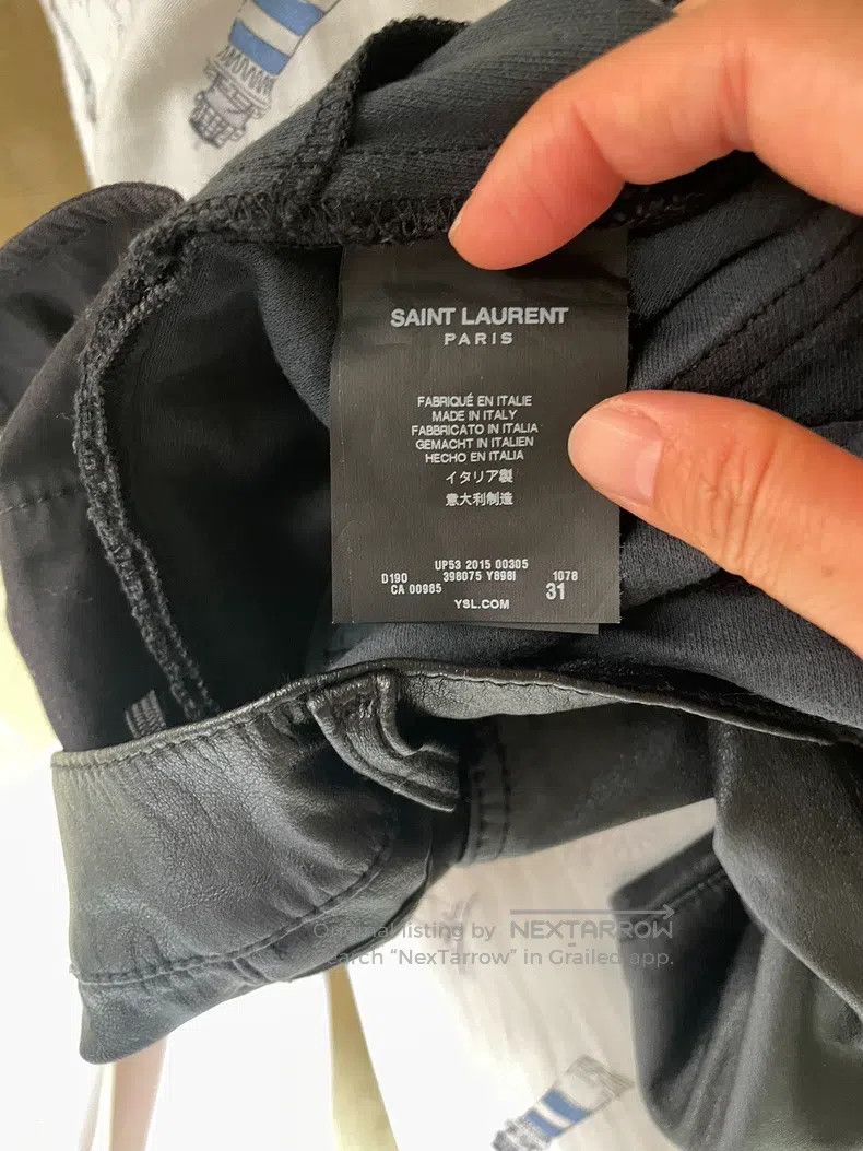 Saint Laurent Paris Saint Laurent Paris Five Zipper Leather Pants Size US 31 - 4 Thumbnail