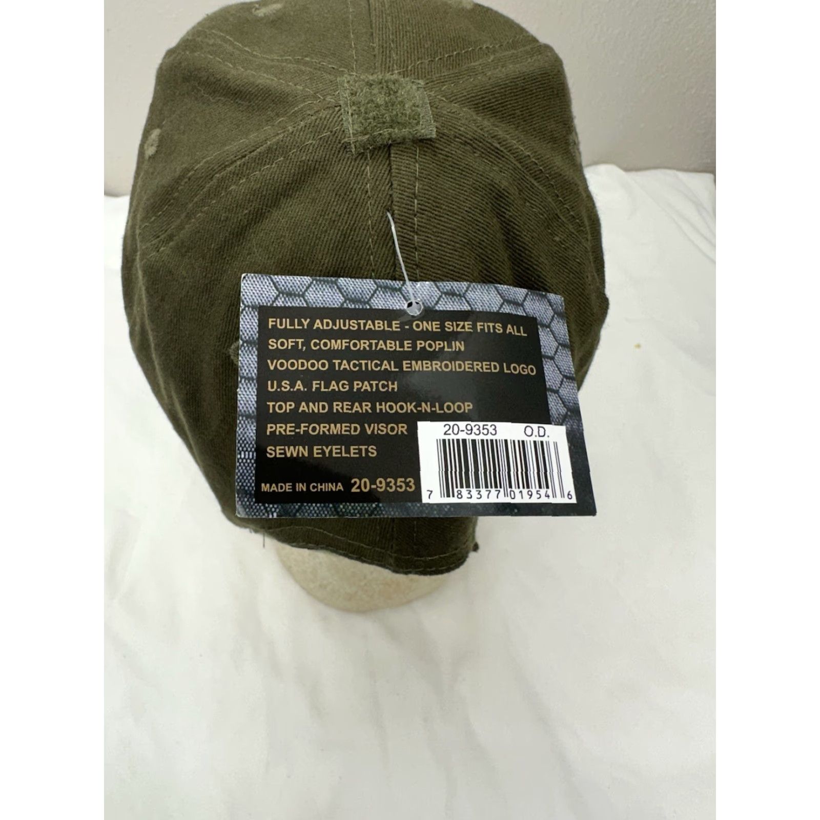 Vintage Voodoo Tactical Baseball Hat Green American Flag Embroidered Adjustable Cap Nwt Mens Baseball Cap Size ONE SIZE - 4 Thumbnail