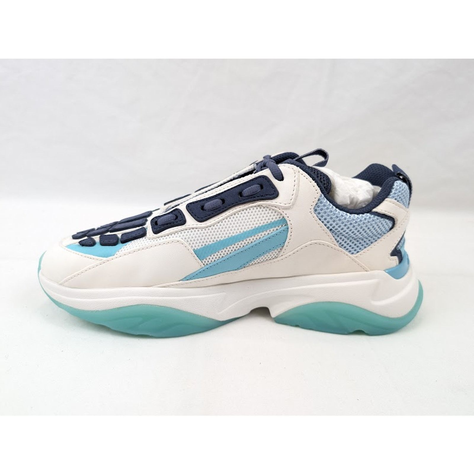 Amiri o1rshd1 Bone Runner Low-Top Sneakers in Baby Blue Size US 12 / EU 45 - 7 Thumbnail