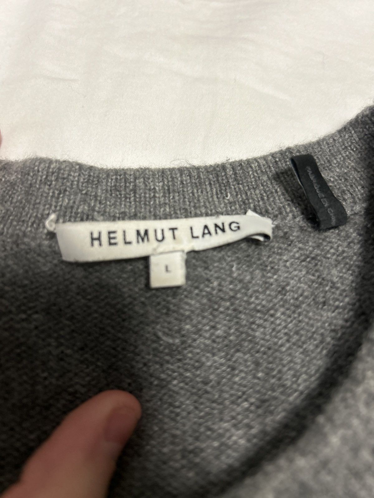 Helmut Lang Helmut Lang Cashmere Sweater Size US L / EU 52-54 / 3 - 3 Thumbnail