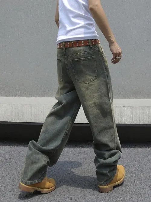 Japanese Brand Faded Skate Baggy Denim Jeans Loose fit Size US 36 / EU 52 - 2 Thumbnail