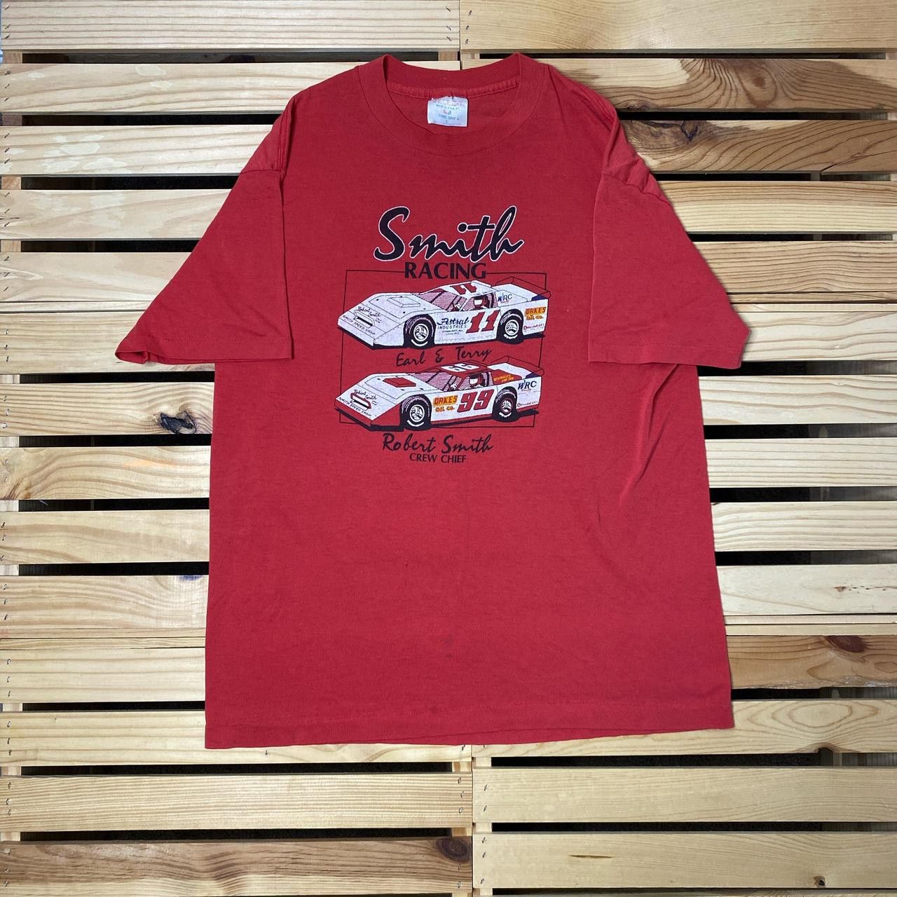 TEE JAYS True Vintage NASCAR Red Stock Car Racing Tee Size Large Size US L / EU 52-54 / 3 - 1 Thumbnail
