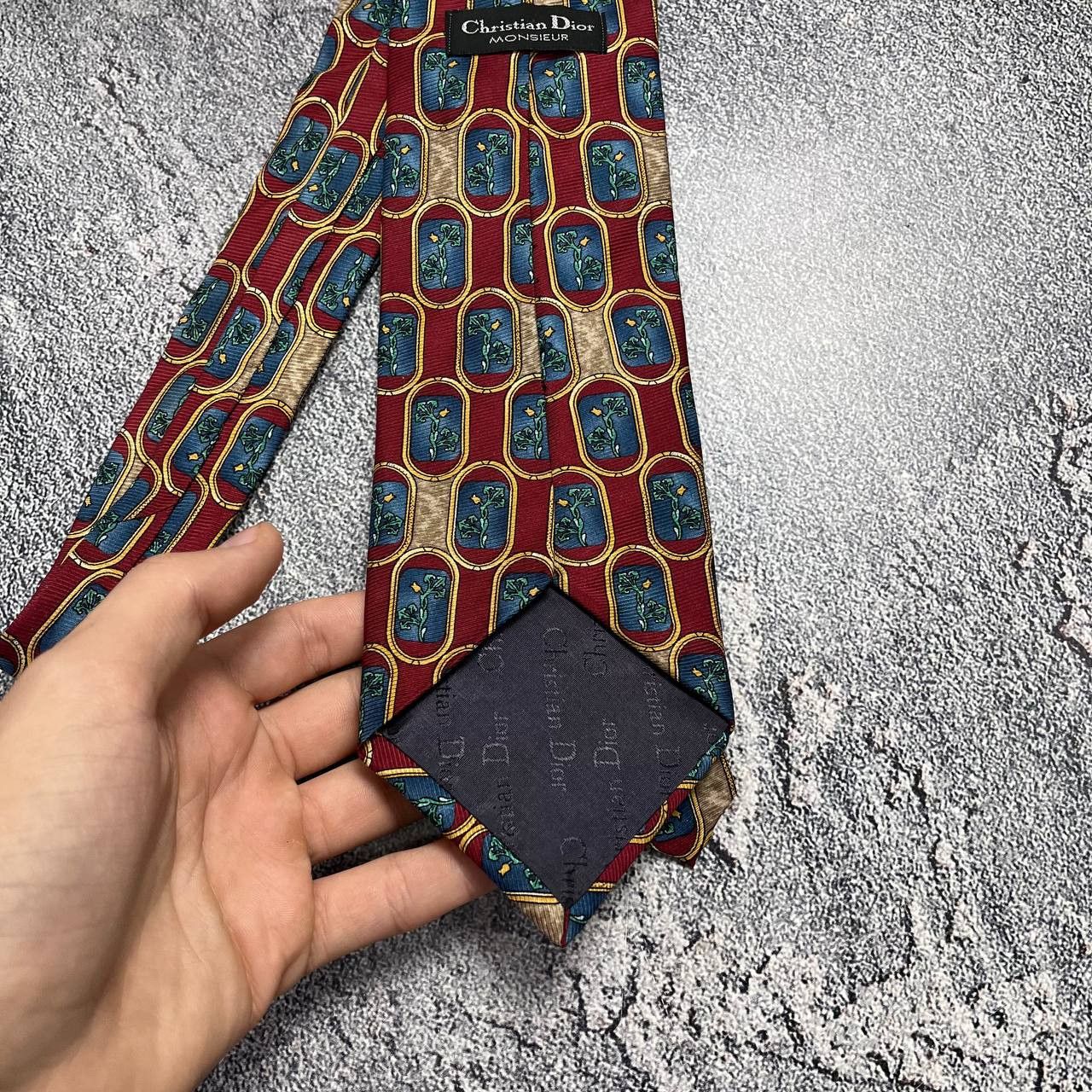 Christian Dior Monsieur Luxury Christian Dior Monsieur Pattern 100% Silk Tie Designe Size ONE SIZE - 7 Thumbnail