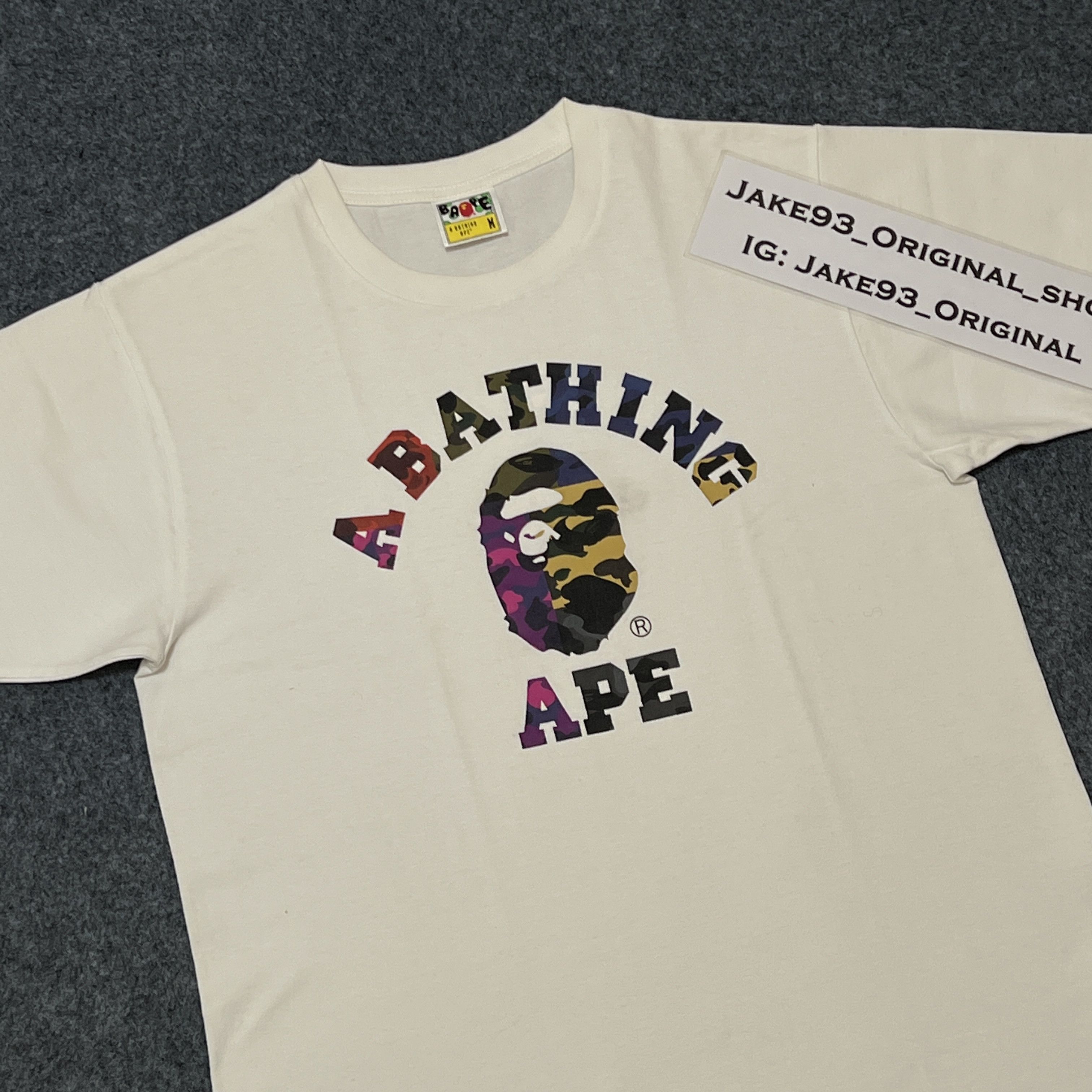 Bape Bape camo college tee Size US M / EU 48-50 / 2 - 4 Thumbnail