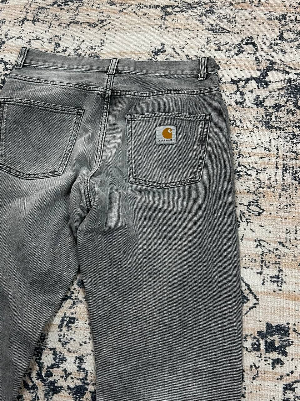 Carhartt Vintage Carhartt Grey Heavy Jeans Baggy Size US 29 - 3 Thumbnail