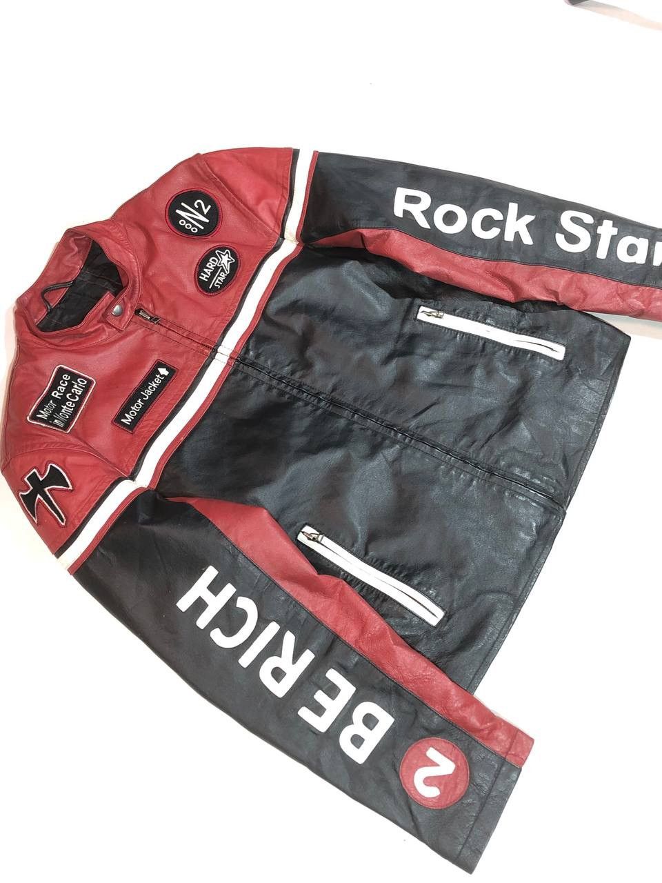 Other Berich Rock Star Monte Carlo Racing Moto Leather Jacket Size US M / EU 48-50 / 2 - 7 Thumbnail