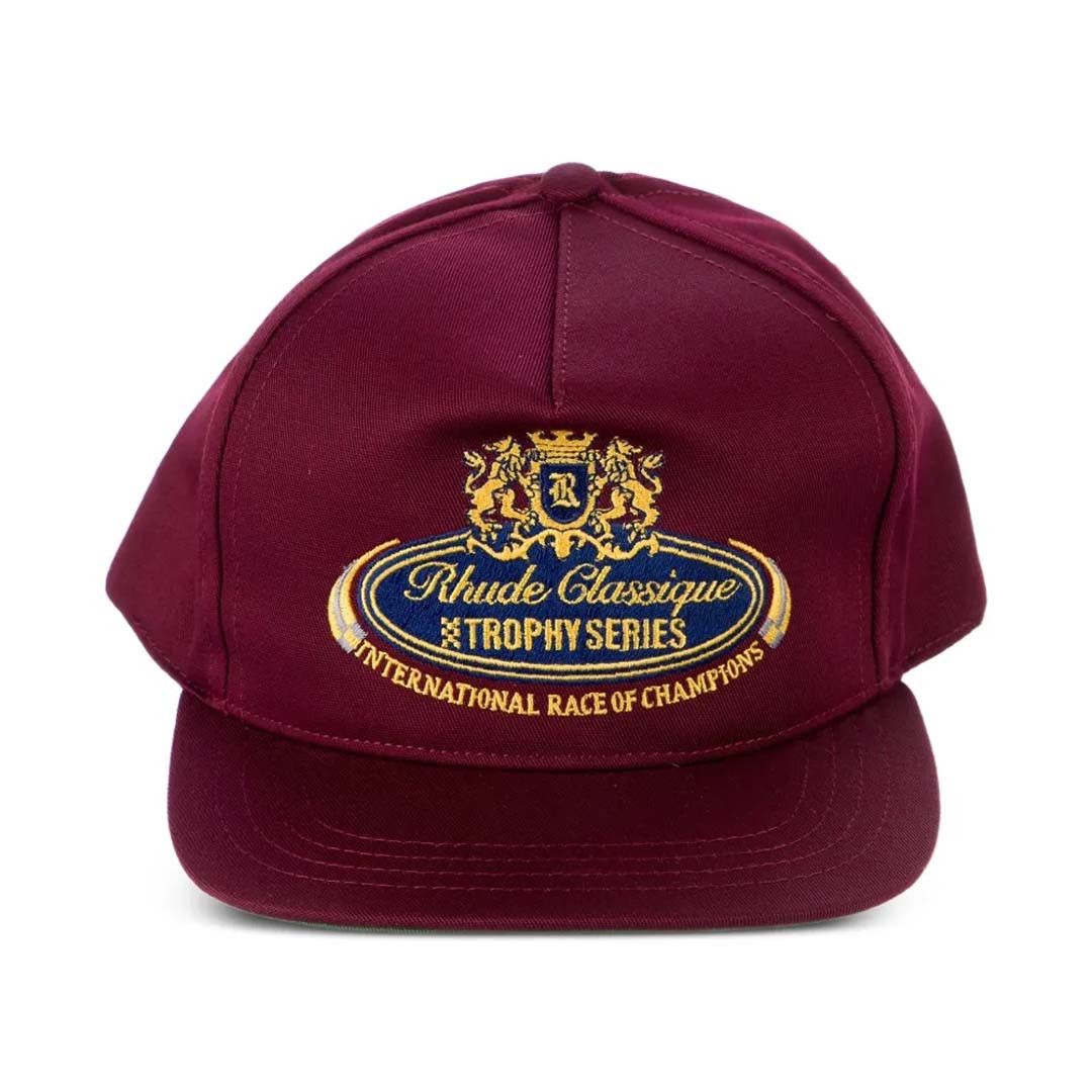 Rhude Trophy Series Hat Maroon Size ONE SIZE - 1 Thumbnail