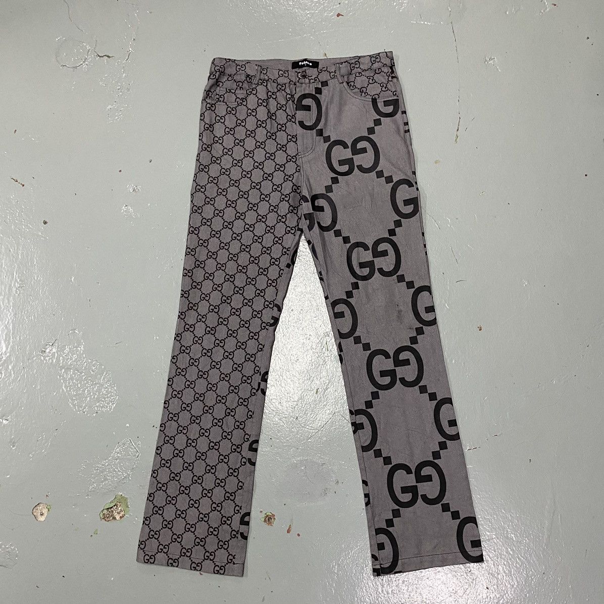 Imran Potato Imran Potato Gucci Logo Monogram Split Pants Size US 38 / EU 54 - 2 Thumbnail