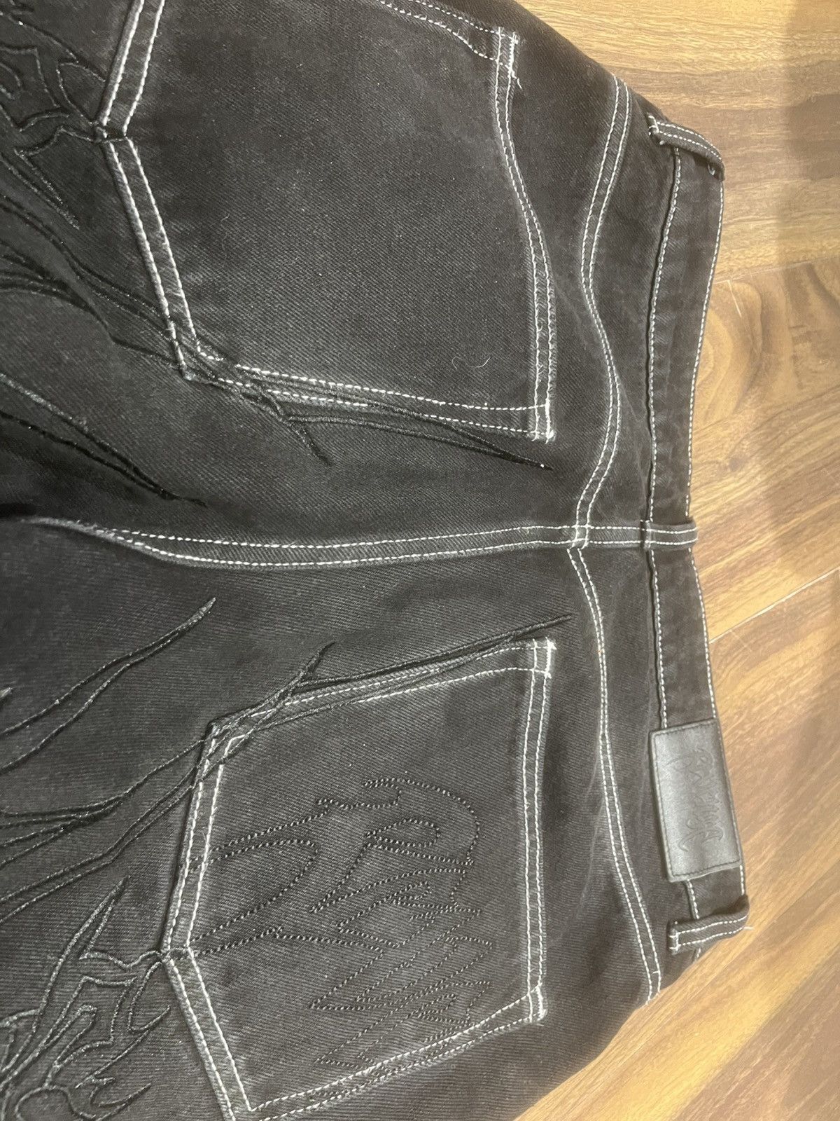 Revenge Revenge Contrast Stitch Jeans Size US 32 / EU 48 - 4 Thumbnail