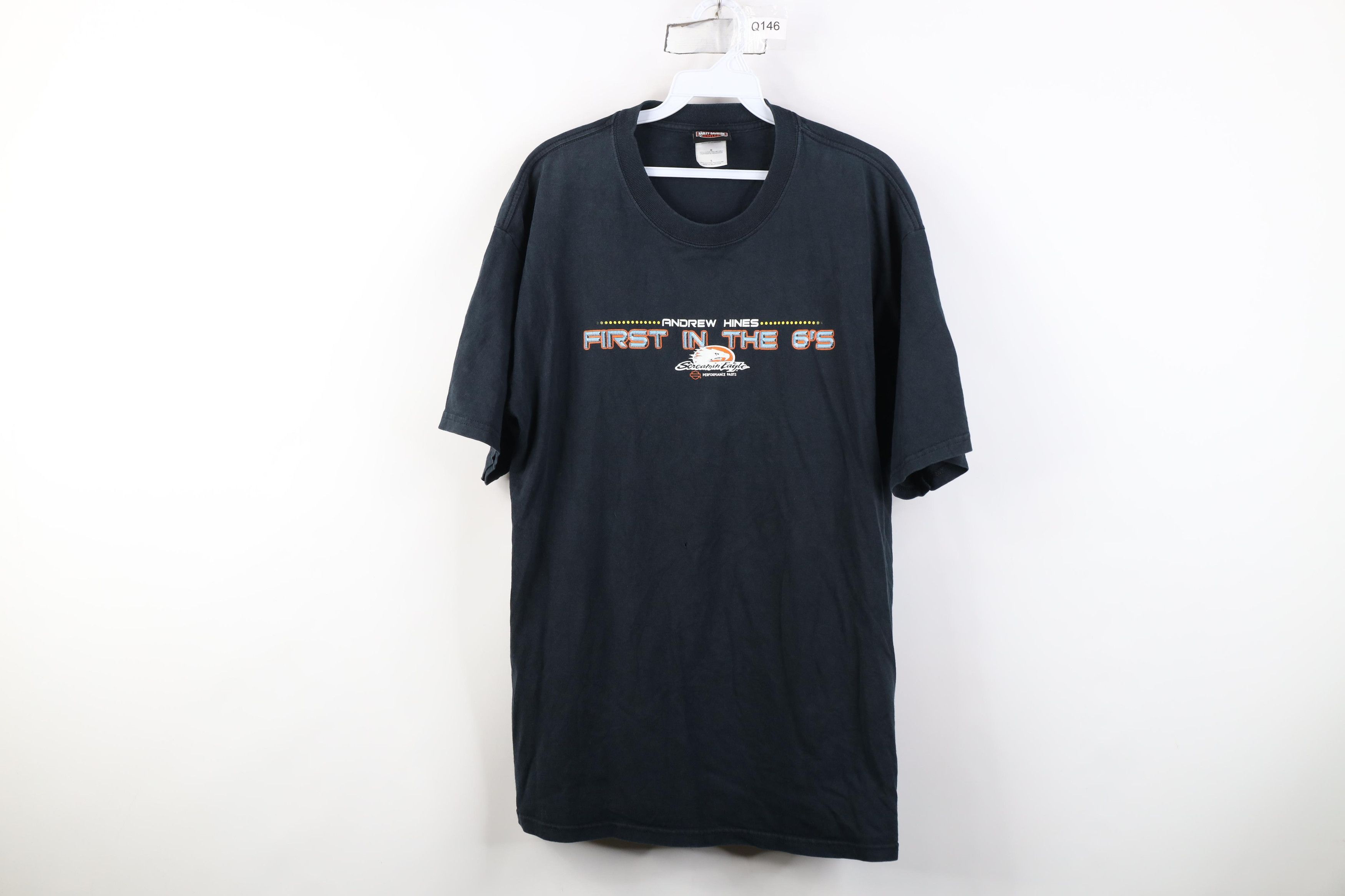 Harley Davidson Vintage Y2K 2005 Harley Davidson Motorcycle Racing T-Shirt Size US L / EU 52-54 / 3 - 1 Thumbnail