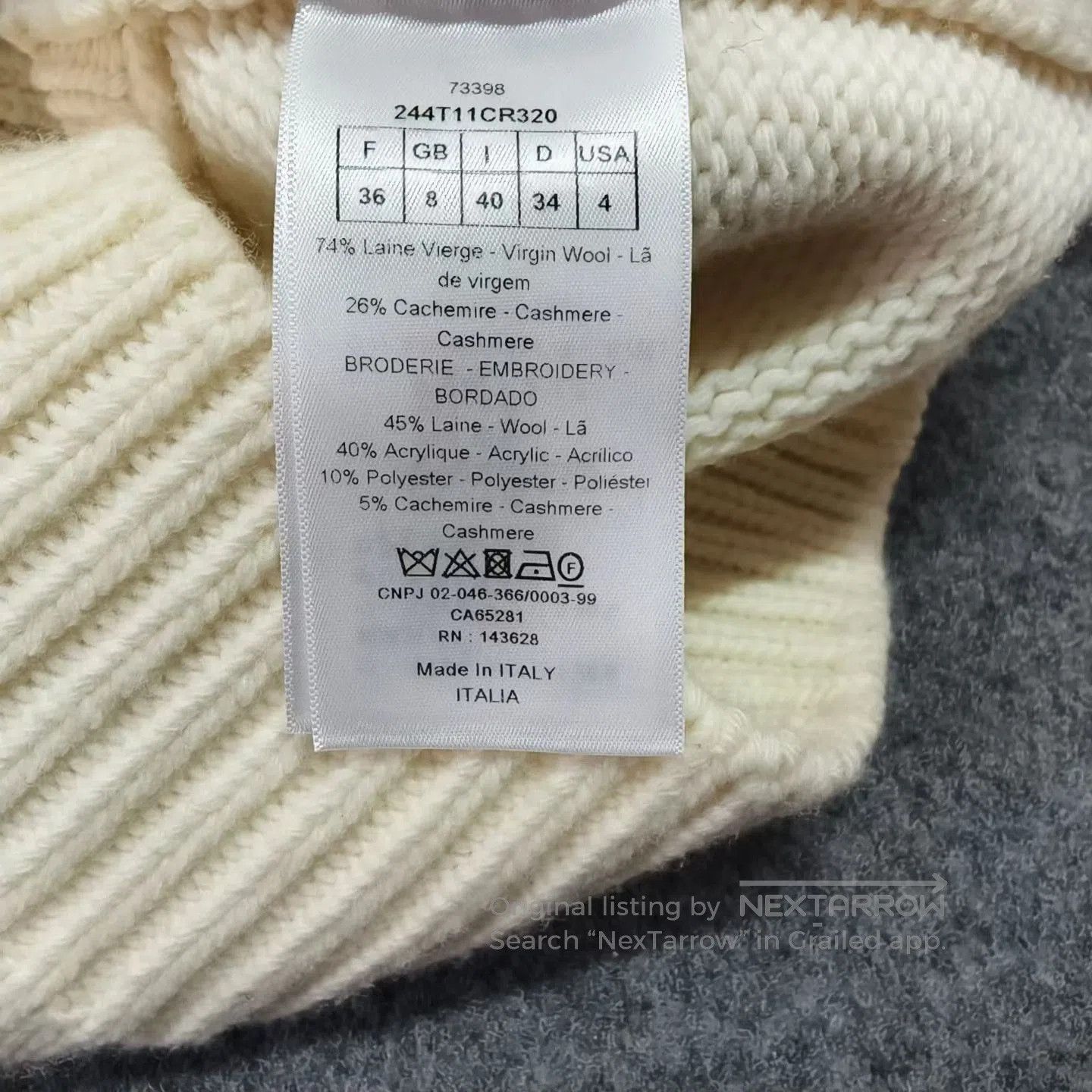 Dior Dior Zodiac Crab Knitted Vest. Size XS / US 0-2 / IT 36-38 - 4 Thumbnail