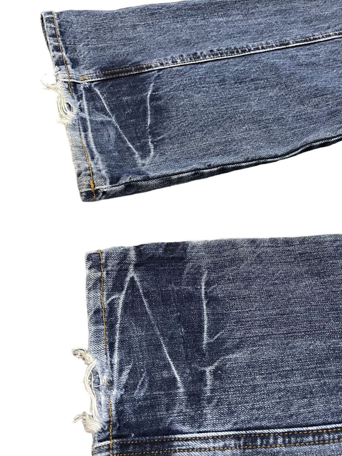 If Six Was Nine × In The Attic × Le Grande Bleu (L.G.B.) Paneled Asymmetrical Poems Flared Jeans Size US 34 / EU 50 - 18 Thumbnail