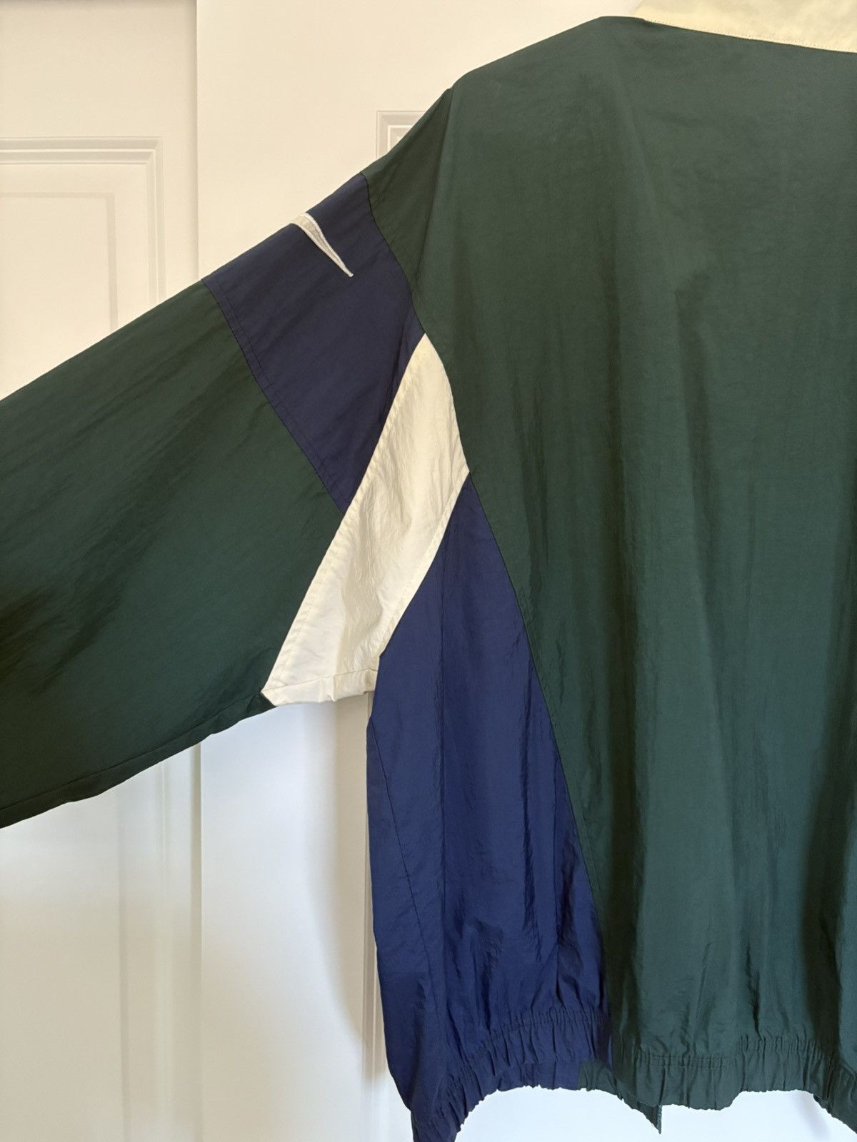 Nike Nike Men's Vintage Windbreaker Jacket Green/Blue, Size Large Size US L / EU 52-54 / 3 - 3 Thumbnail