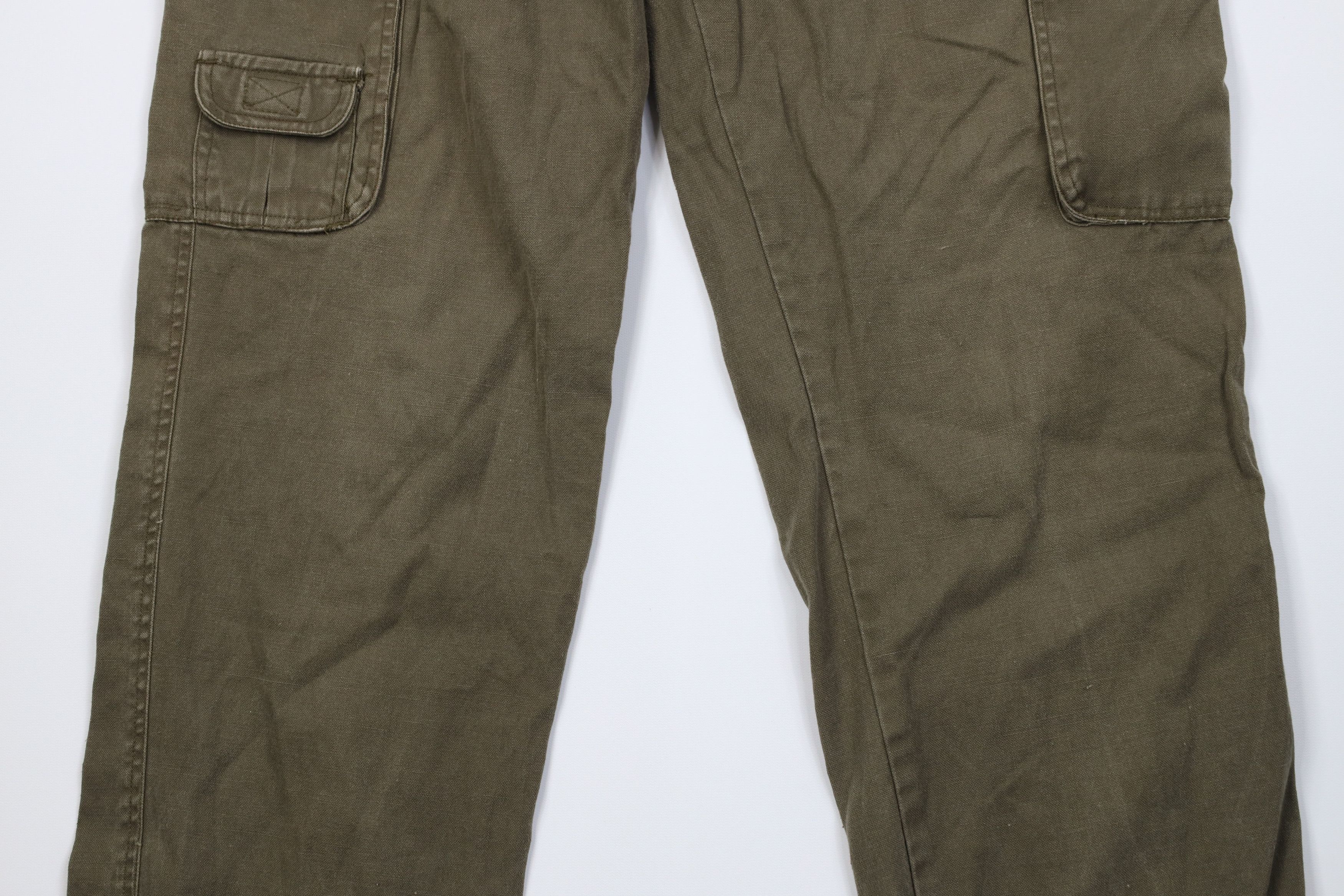 Vintage Vintage 90s Streetwear Relaxed Fit Baggy Cargo Pants Green Size US 34 / EU 50 - 3 Thumbnail