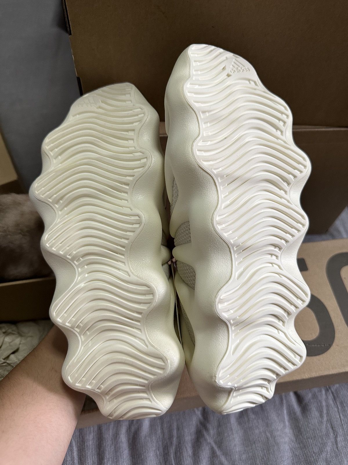 Adidas × Kanye West × Yeezy Adidas Yeezy 450 Cloud White Size US 10 / EU 43 - 5 Thumbnail