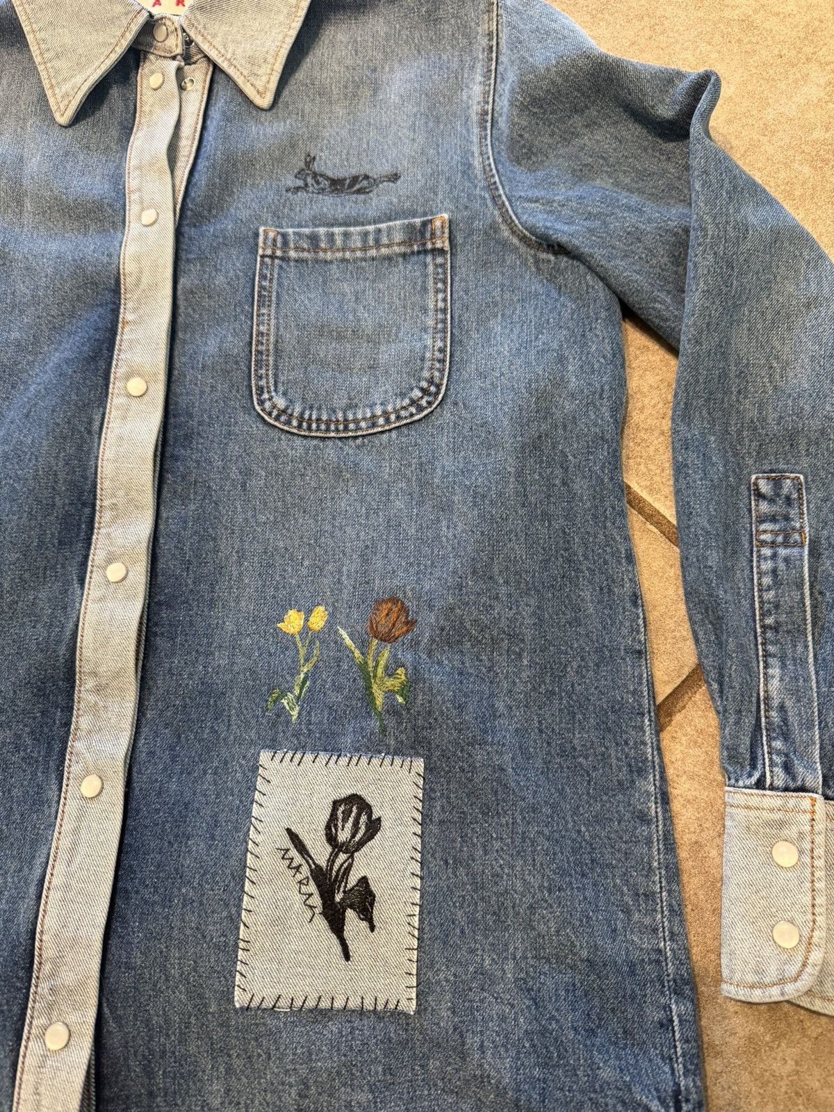 Marni Marni Denim Jacket Size M / US 6-8 / IT 42-44 - 2 Thumbnail