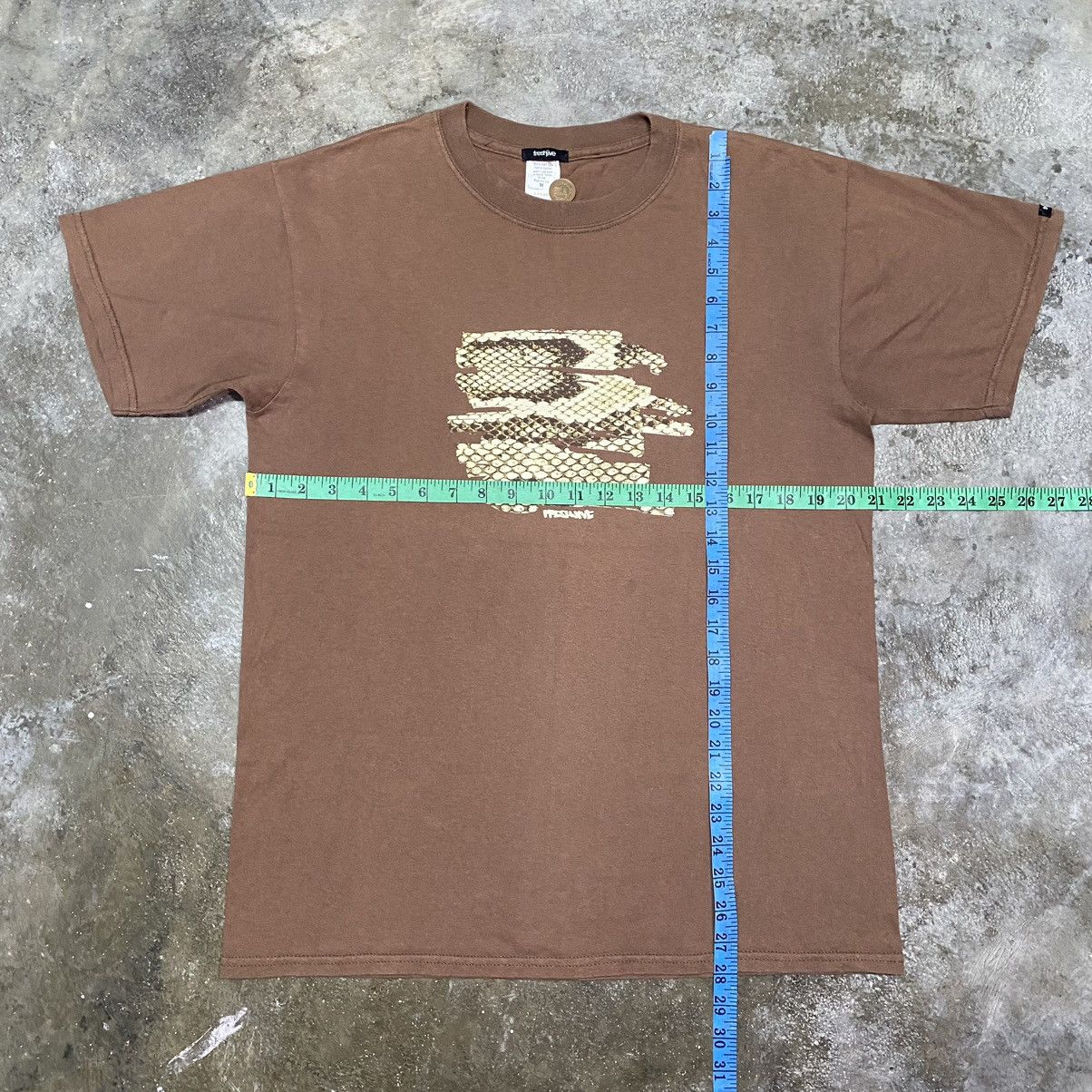 Freshjive Y2K Freshjive Snake Skin T Shirt Size US M / EU 48-50 / 2 - 10 Thumbnail