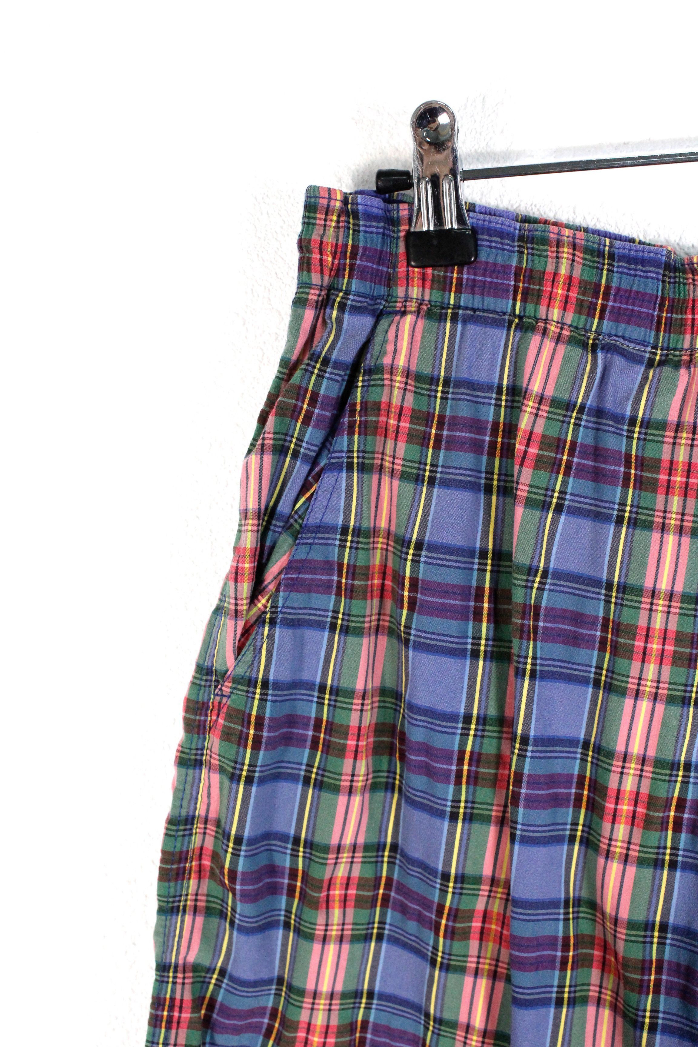 Paul & Shark Vintage Paul & Shark Yachting Logo Tartan Check Swim Shorts Size US 34 / EU 50 - 3 Thumbnail